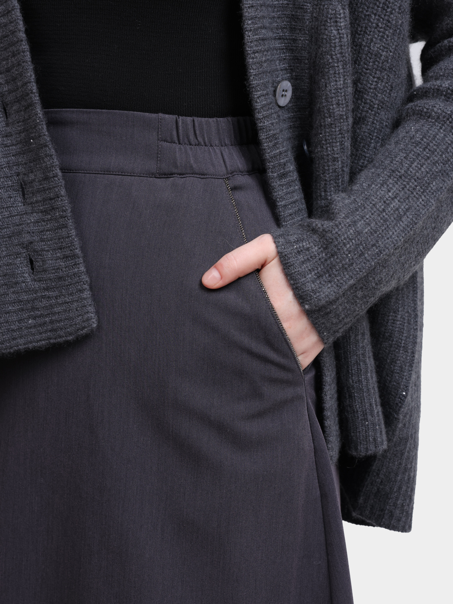 Юбка Re Vera 56W-23-2121 темно-серая женская — купить в интернет-магазине Verdistore