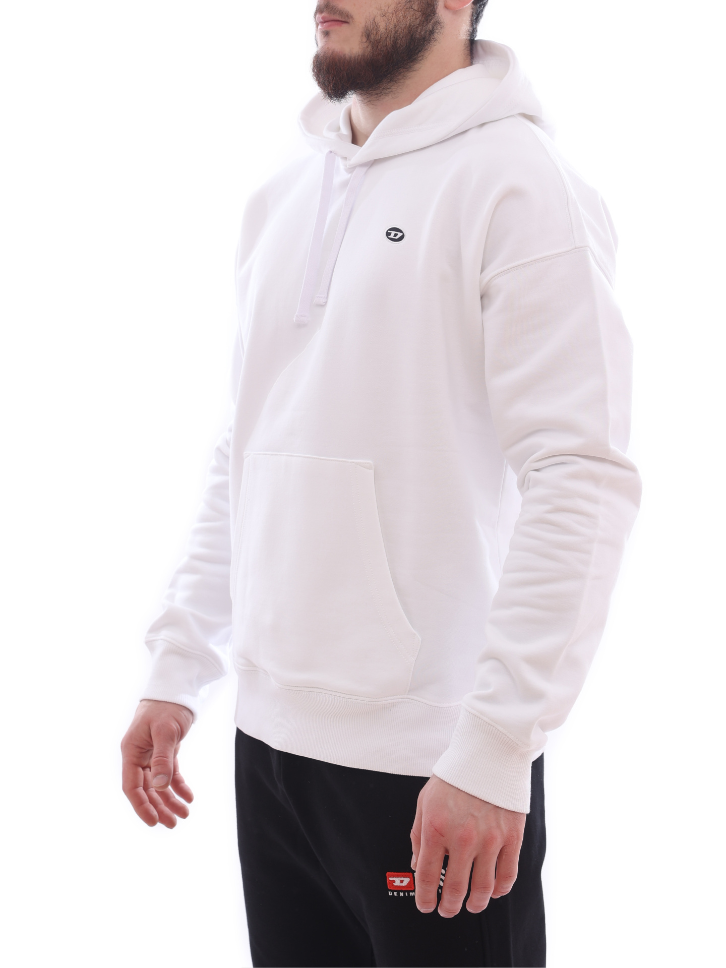 Худи Diesel A037860NAWW 100 белое мужское — купить в интернет-магазине Verdistore