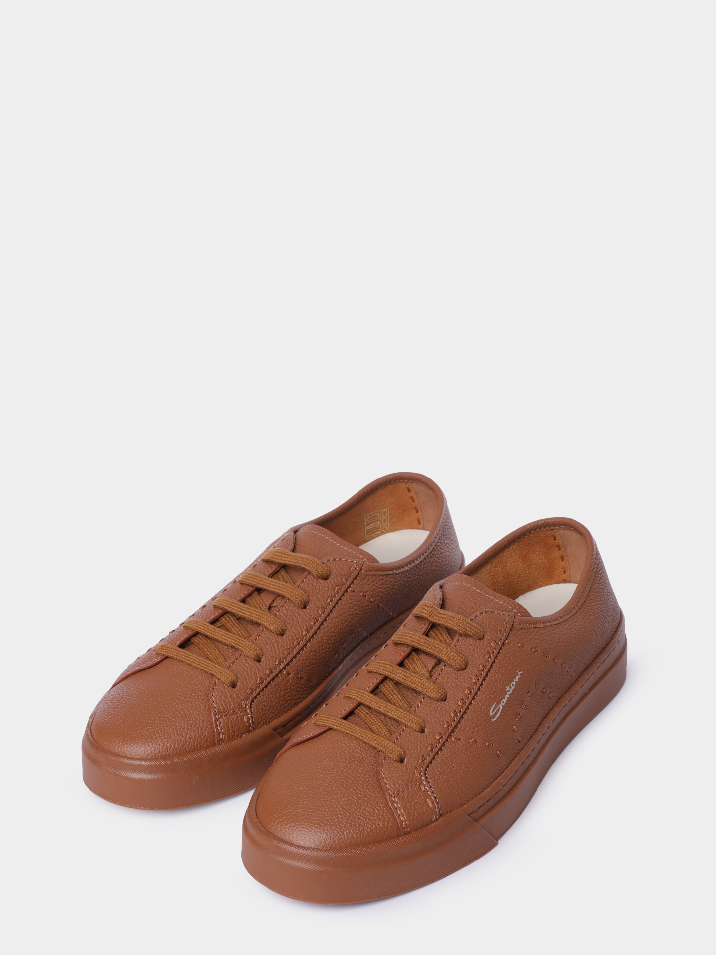 Кеды Santoni MBGG22063CUOTMIAC45 кожаные мужские — купить в интернет-магазине Verdistore