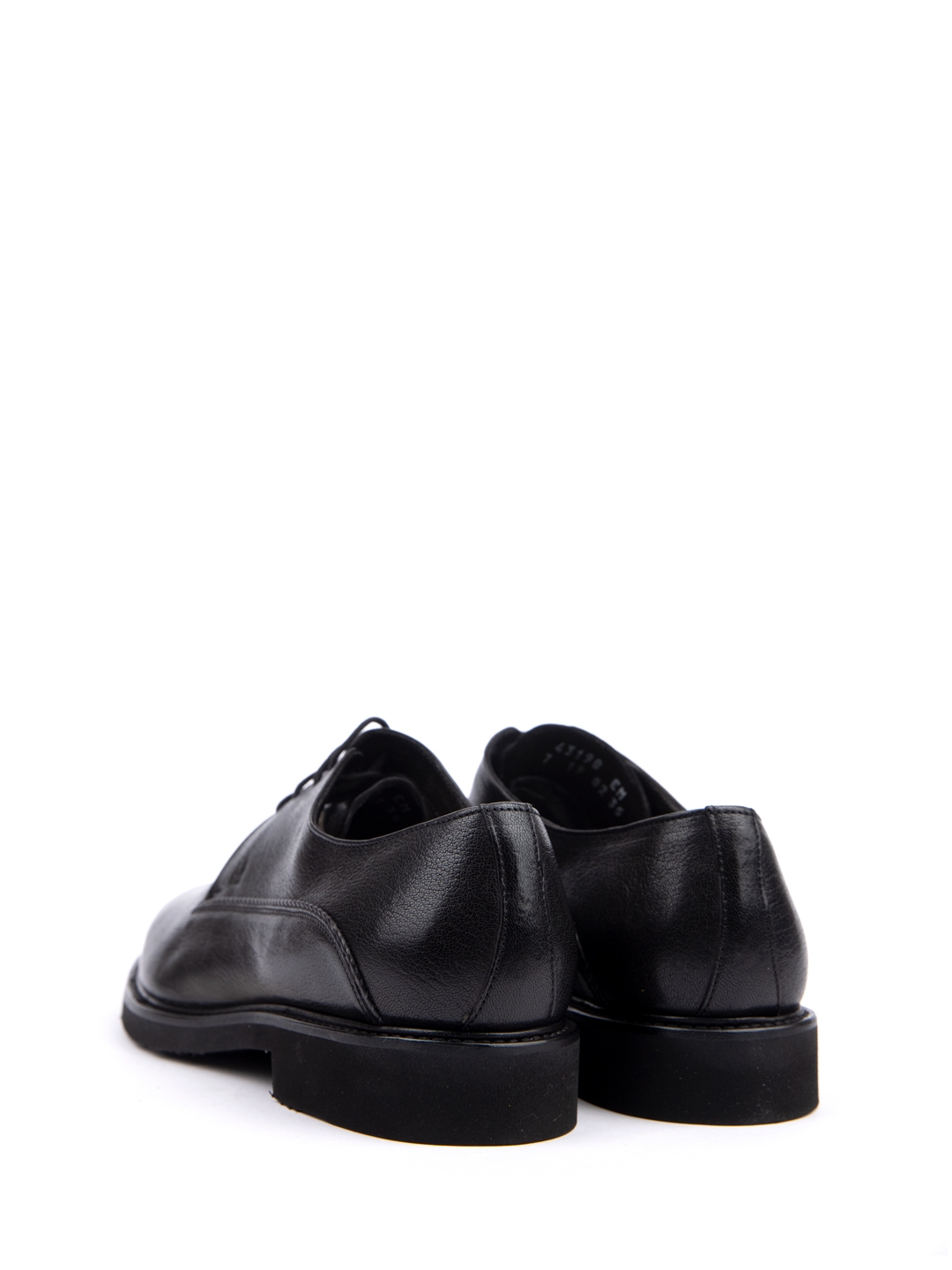 Кожаные дерби черные из гладкой кожи — купить в интернет-магазине Verdistore