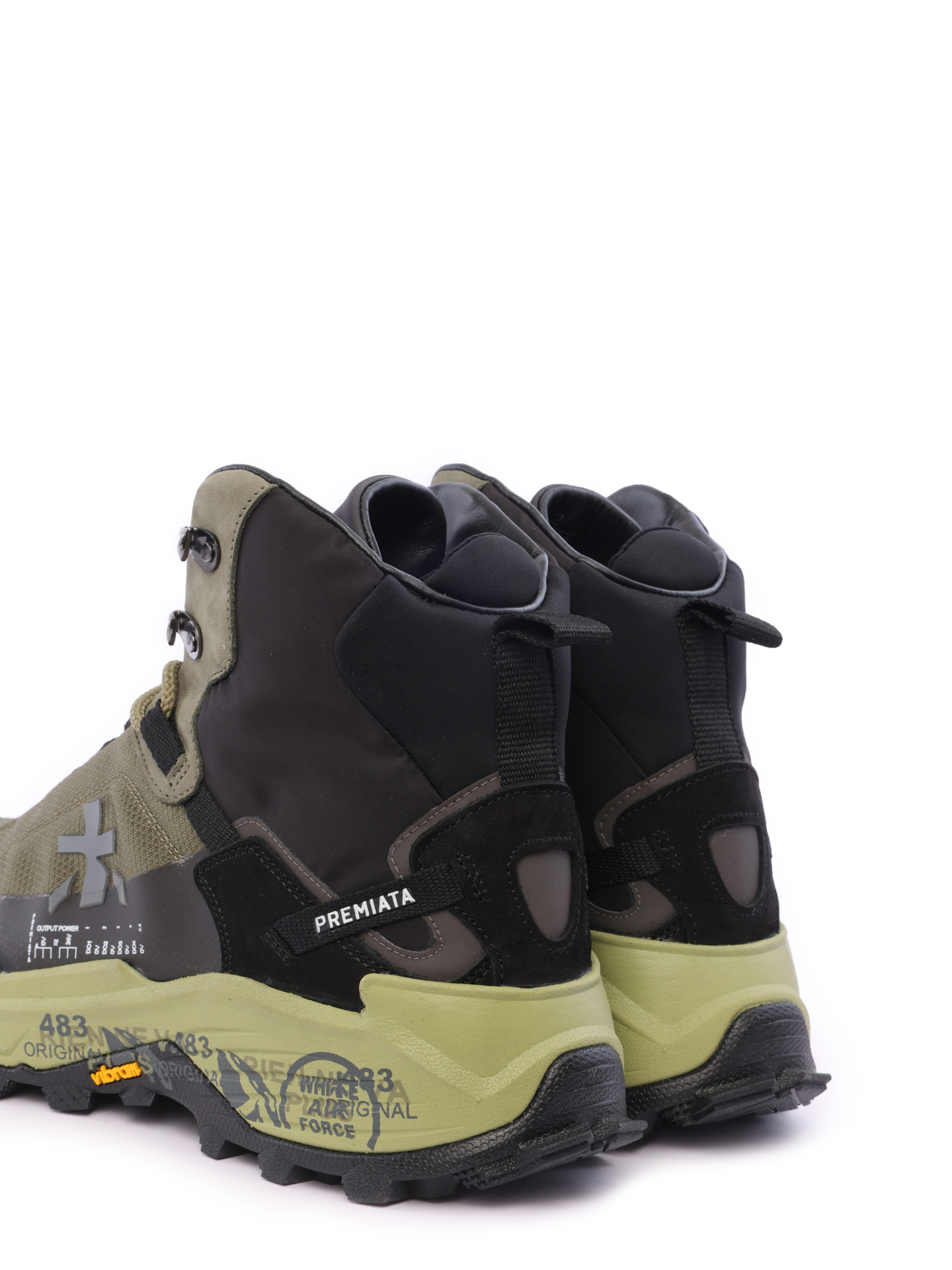 Кроссовки комбинированные высокие на массивной подошве — купить в интернет-магазине Verdistore