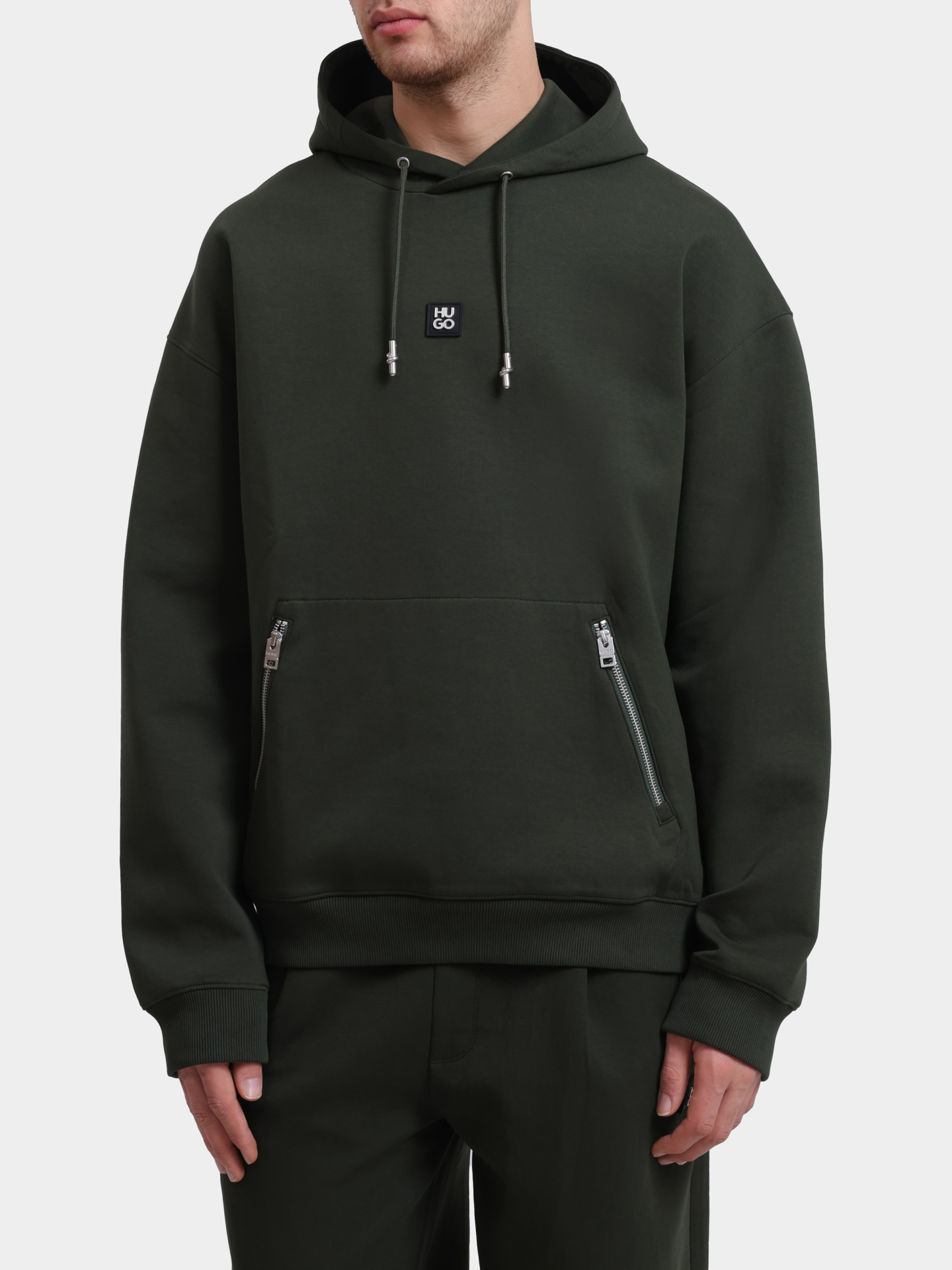 Худи Hugo Dargenhood 50542583 с карманами на молнии — купить в интернет-магазине Verdistore