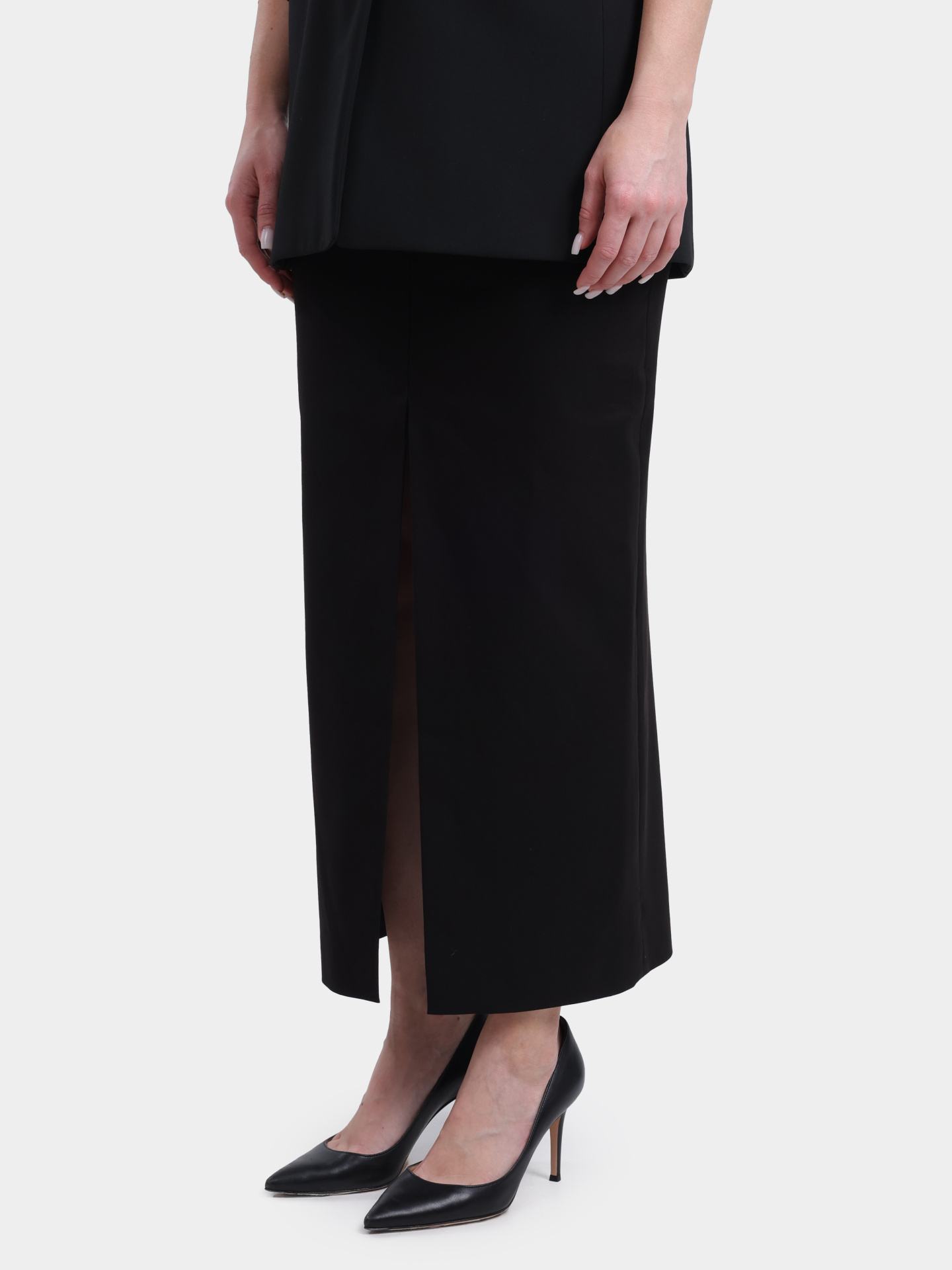 Юбка Hugo 50523554 001 черная женская с разрезами — купить в интернет-магазине Verdistore