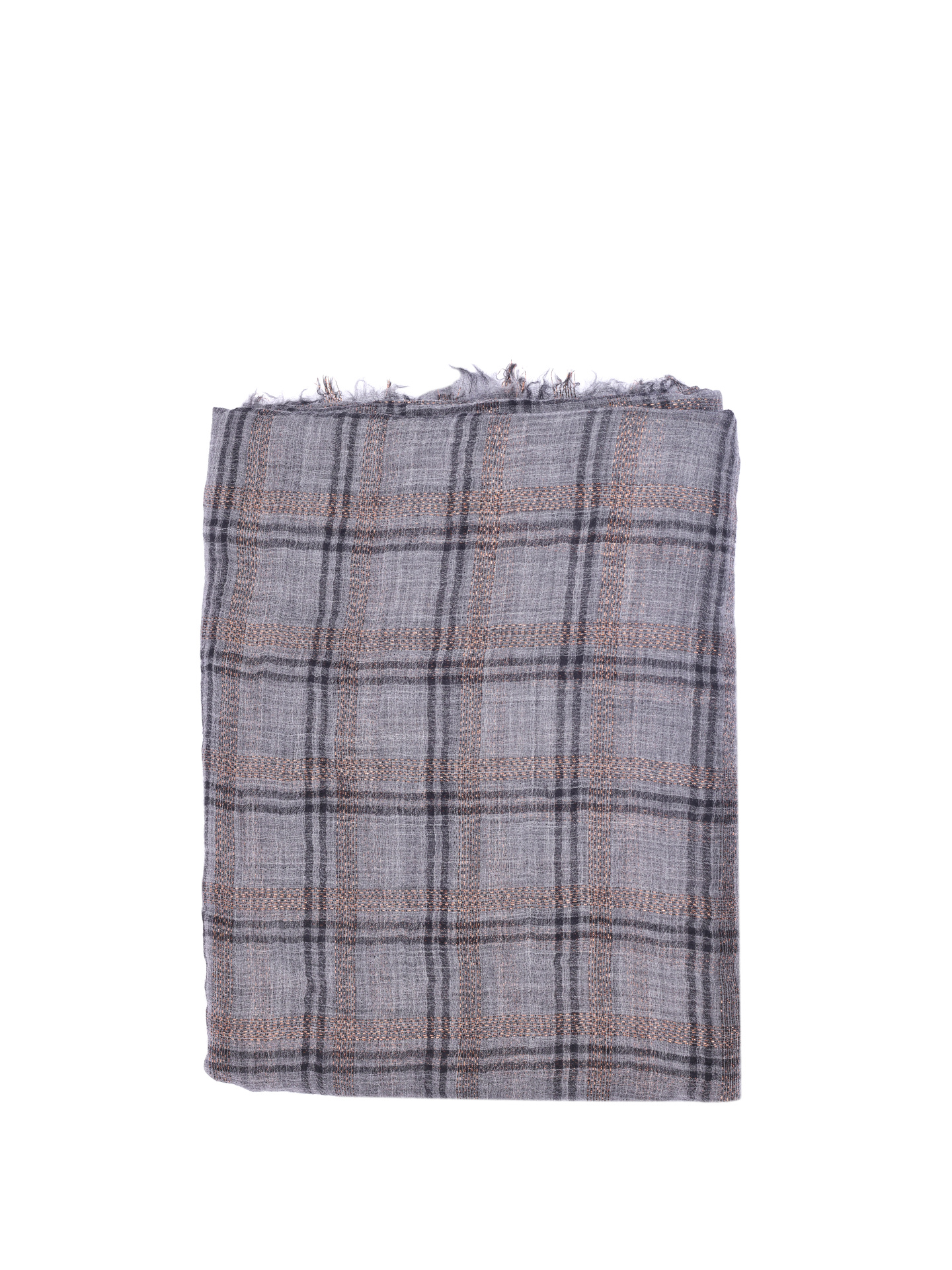 Шаль Brunello Cucinelli MSCDAG804 CN291 клетчатая женская — купить в интернет-магазине Verdistore