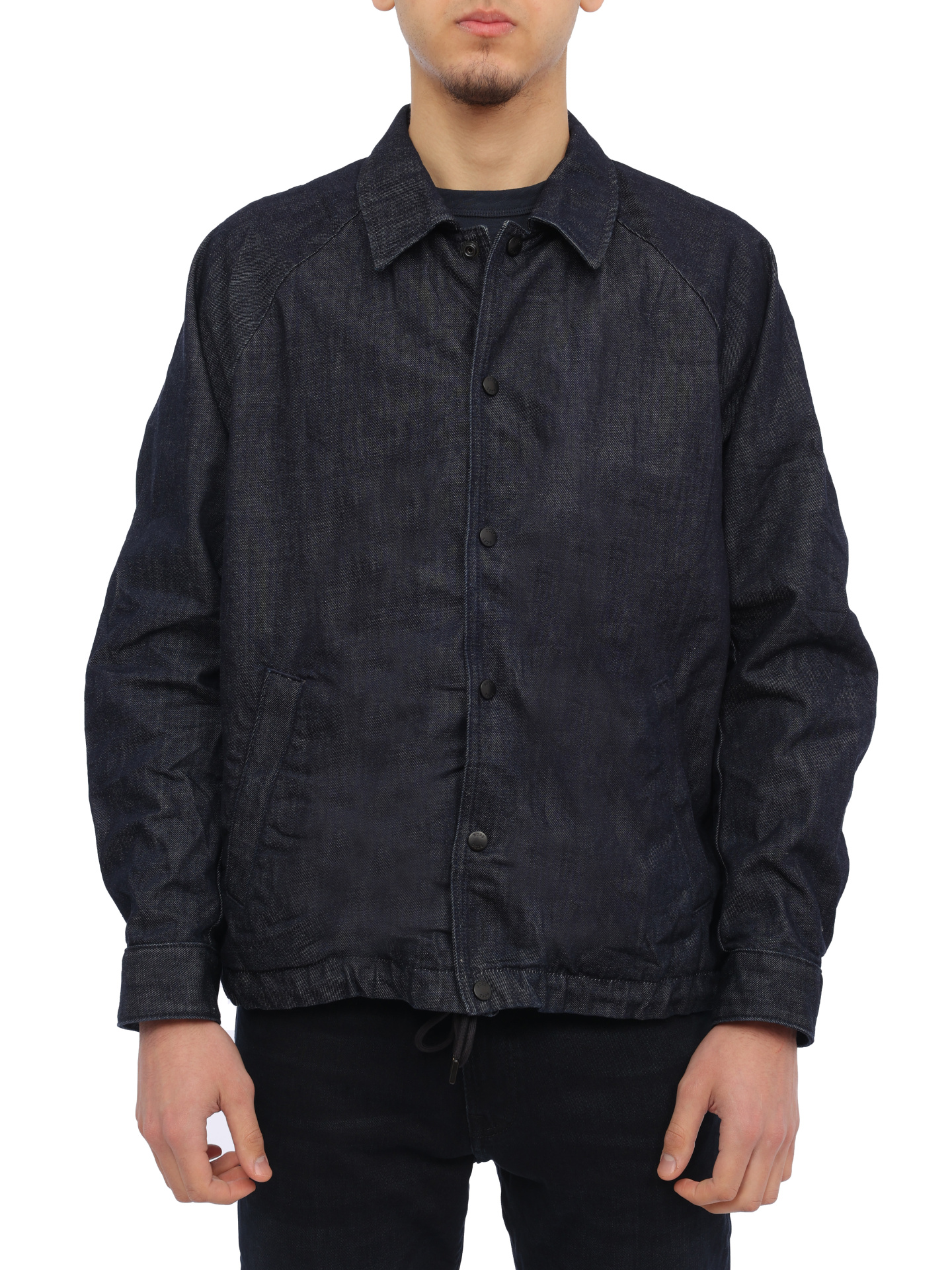 Рубашка Boss 50508968 темно-синяя мужская из денима — купить в интернет-магазине Verdistore