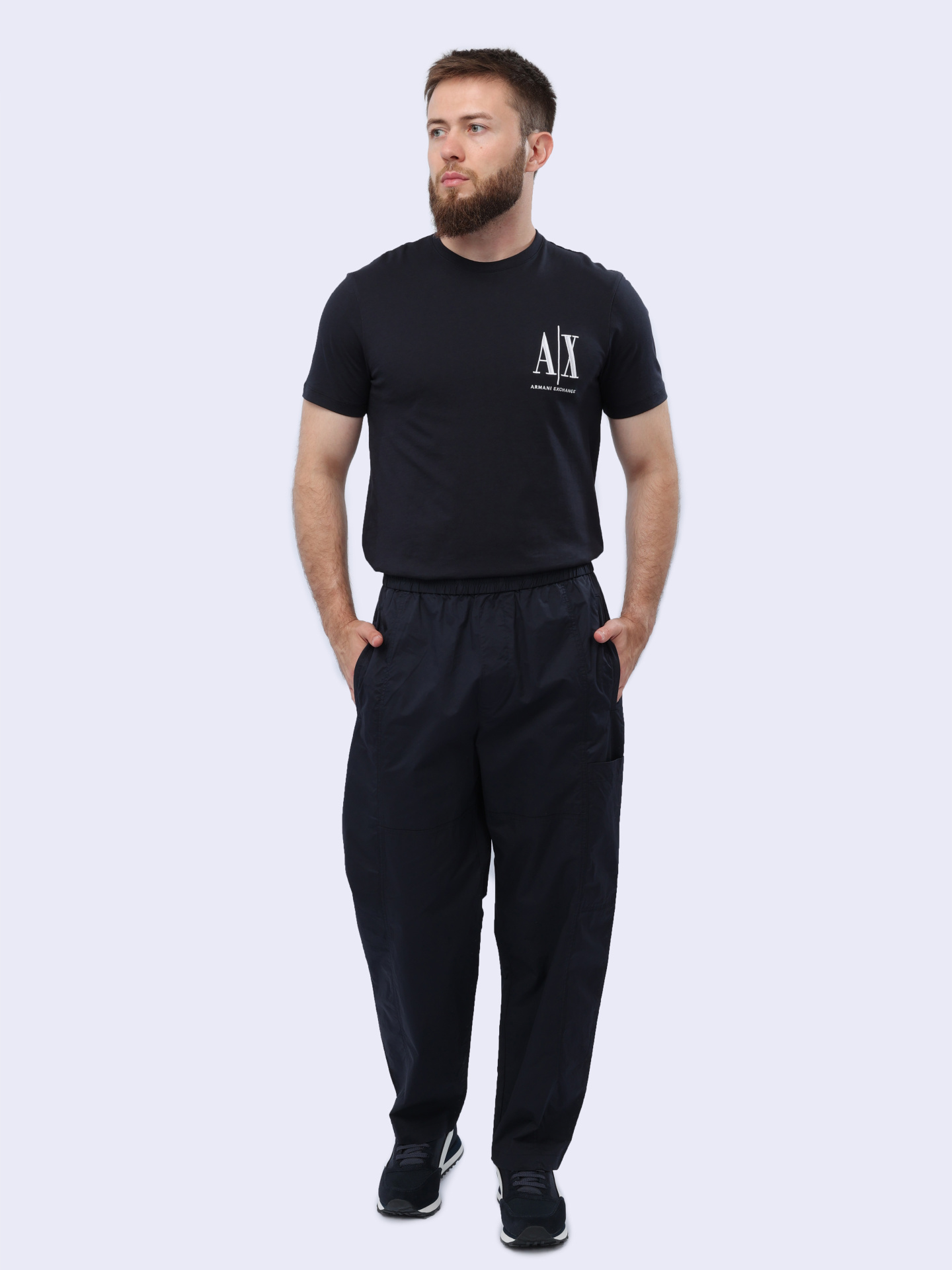 Брюки Armani Exchange 3DZPL7 ZN3CZ 1583 темно-синие мужские — купить в интернет-магазине Verdistore