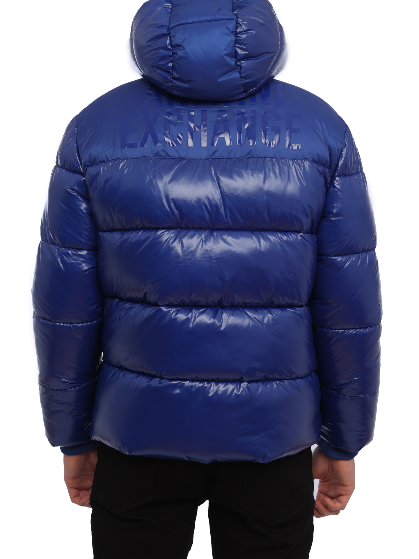 Пуховик Armani Exchange 6GZB13 B13 1510 укороченный мужской с логотипом на спине — купить в интернет-магазине Verdistore