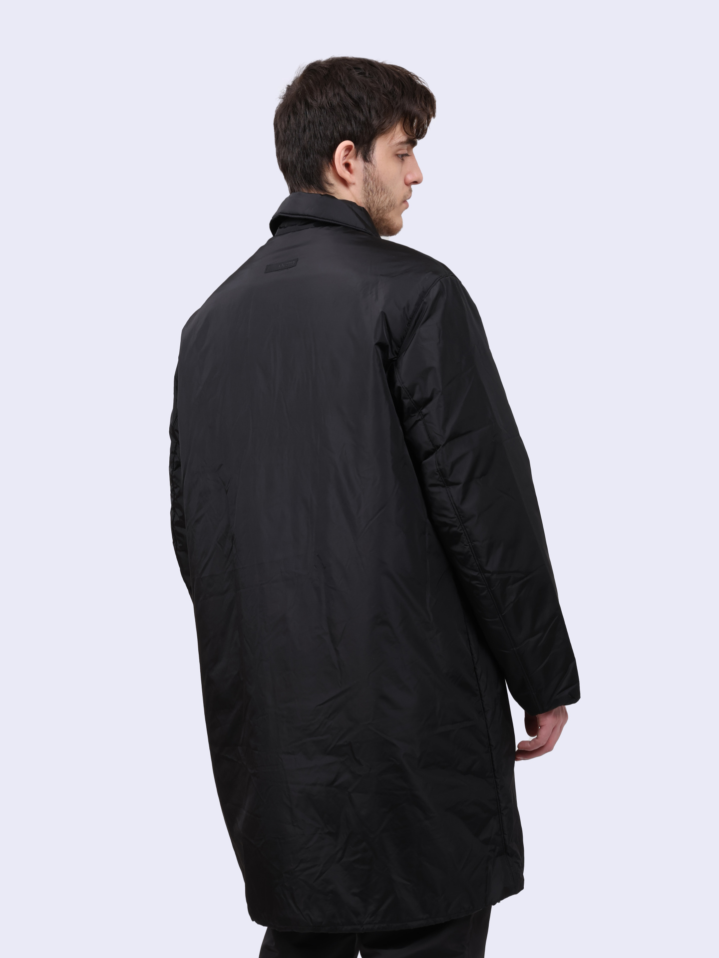 Куртка Armani Exchange 6DZL03 ZN4XZ 1200 черная мужская удлиненная — купить в интернет-магазине Verdistore
