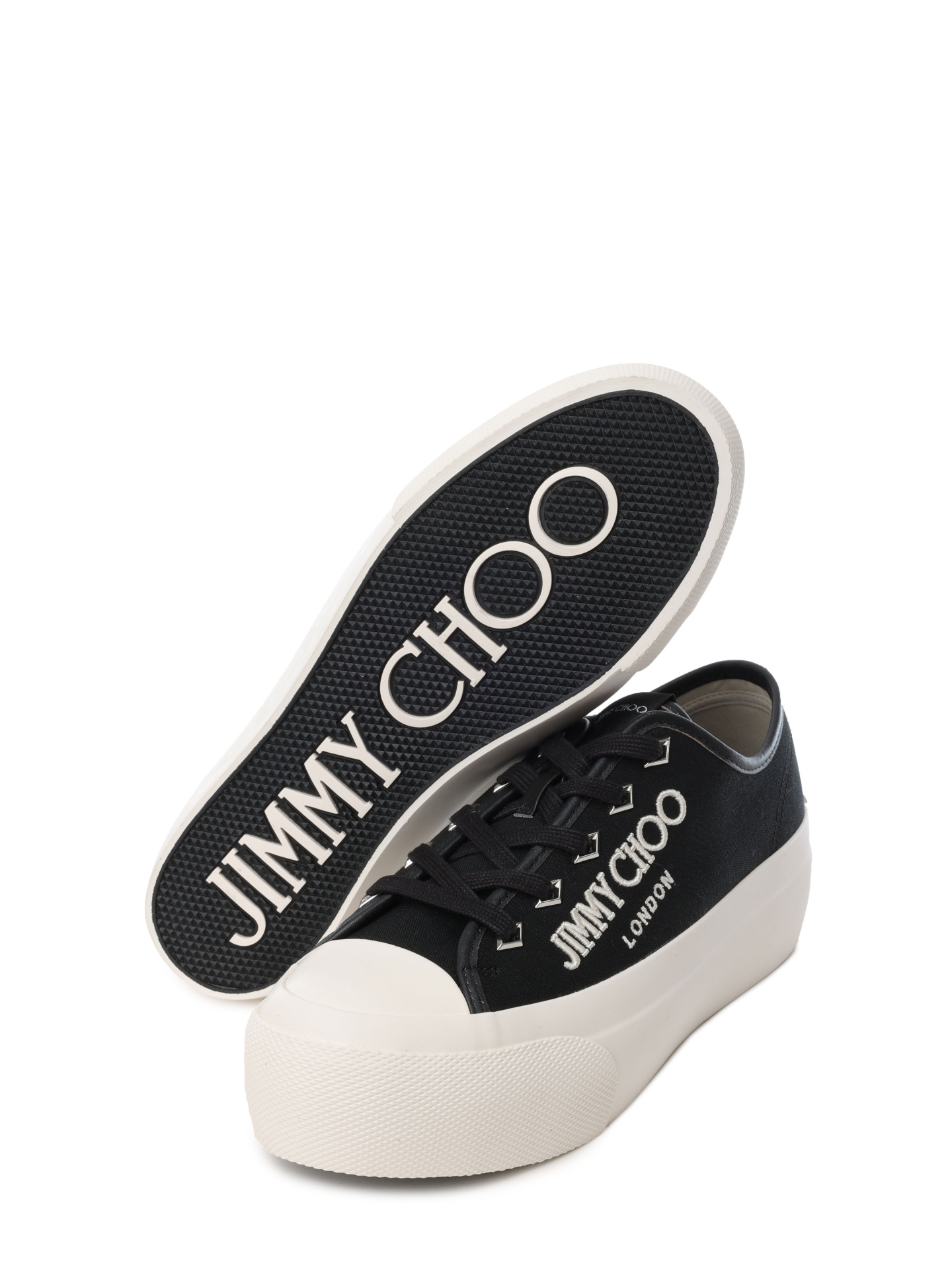 Кеды Jimmy Choo PALMA/F CYE X BLACK/LATTE текстильные женские — купить в интернет-магазине Verdistore