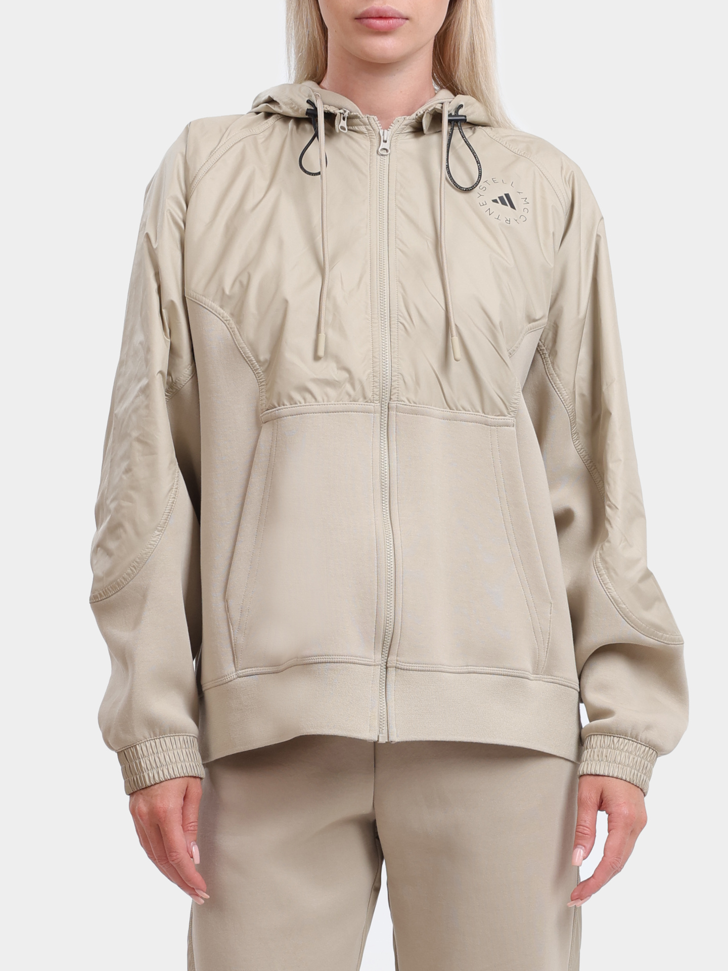 Мастерка Adidas by Stella McCartney JF8479 DESERTSANDSMC комбинированная женская — купить в интернет-магазине Verdistore