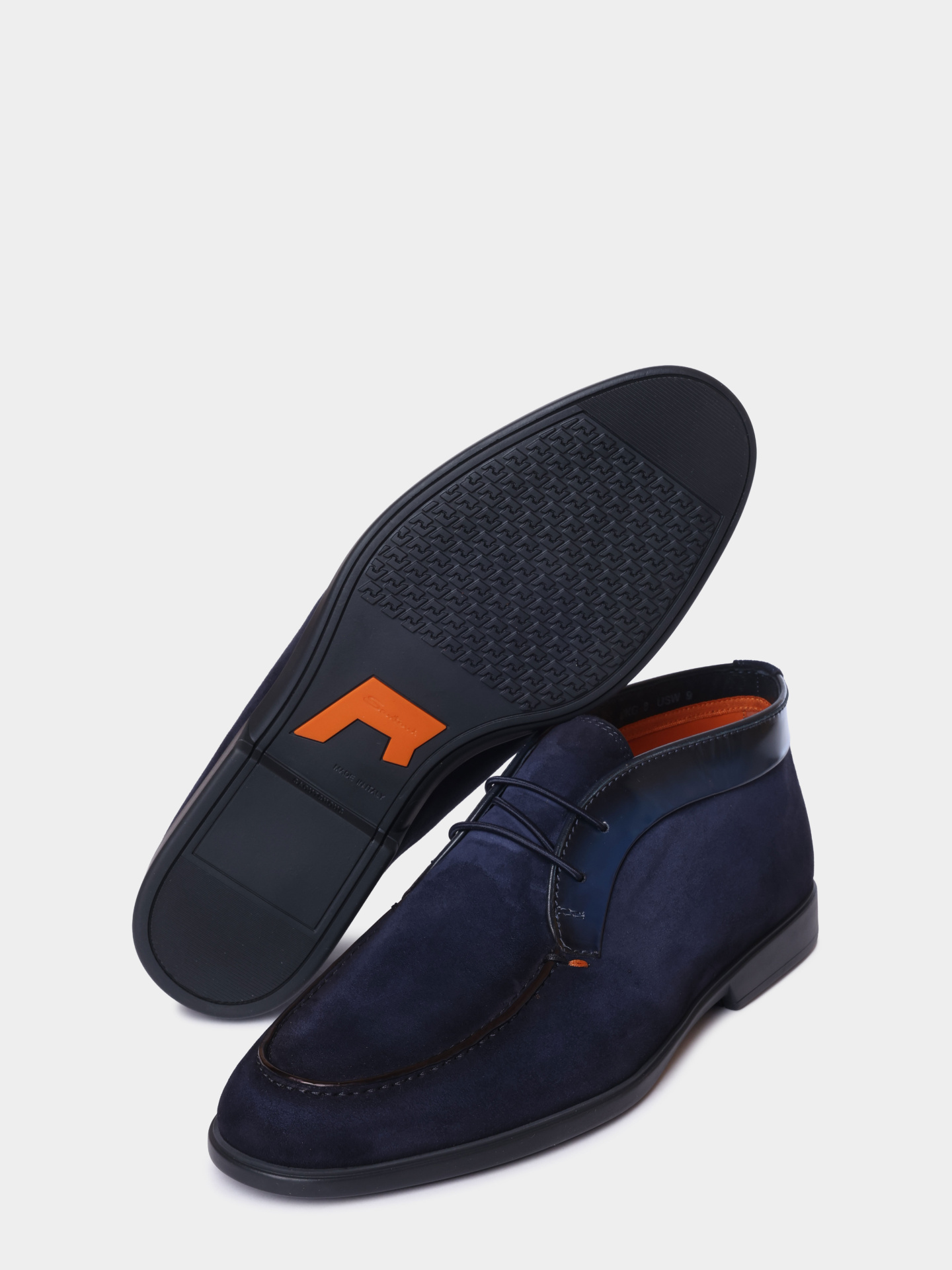 Полуботинки Santoni MGAG19156OOTGOBTU60 замшевые мужские  — купить в интернет-магазине Verdistore