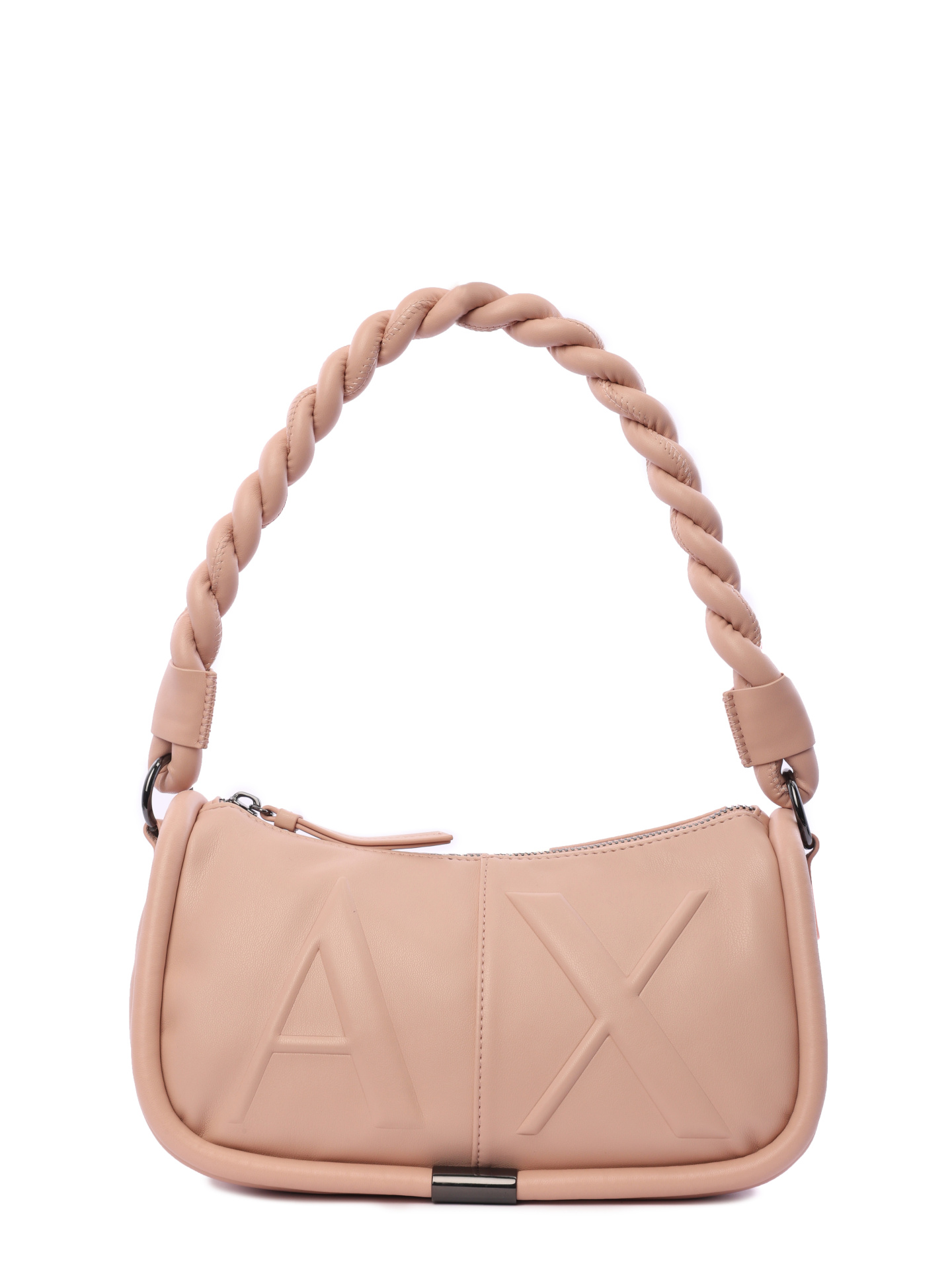 Сумка Armani Exchange 942919 3R781 10550 бежевая женская с плетёной ручкой — купить в интернет-магазине Verdistore