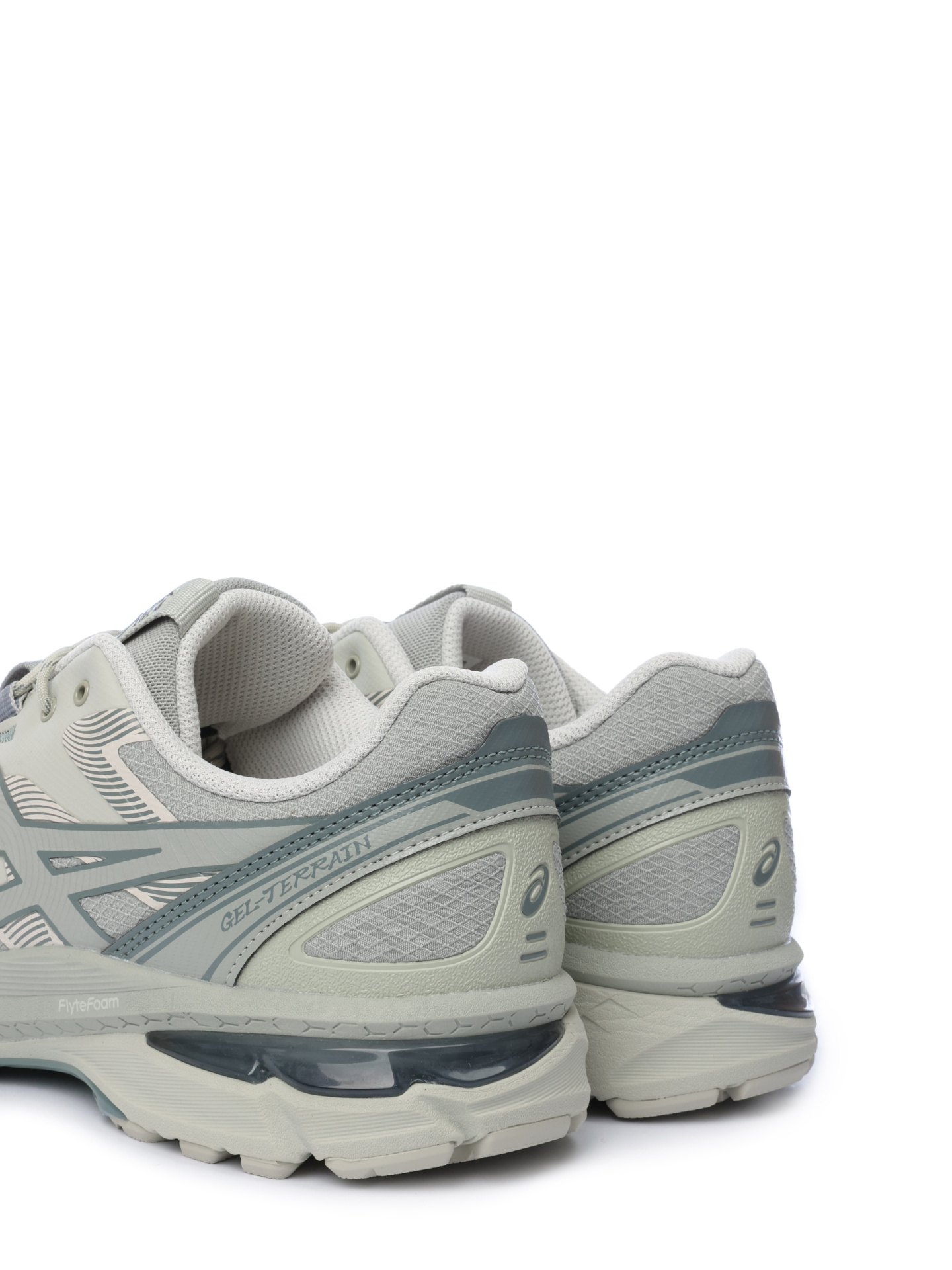 Кроссовки Asics 1203A342 020 серые мужские с зелеными вставками — купить в интернет-магазине Verdistore