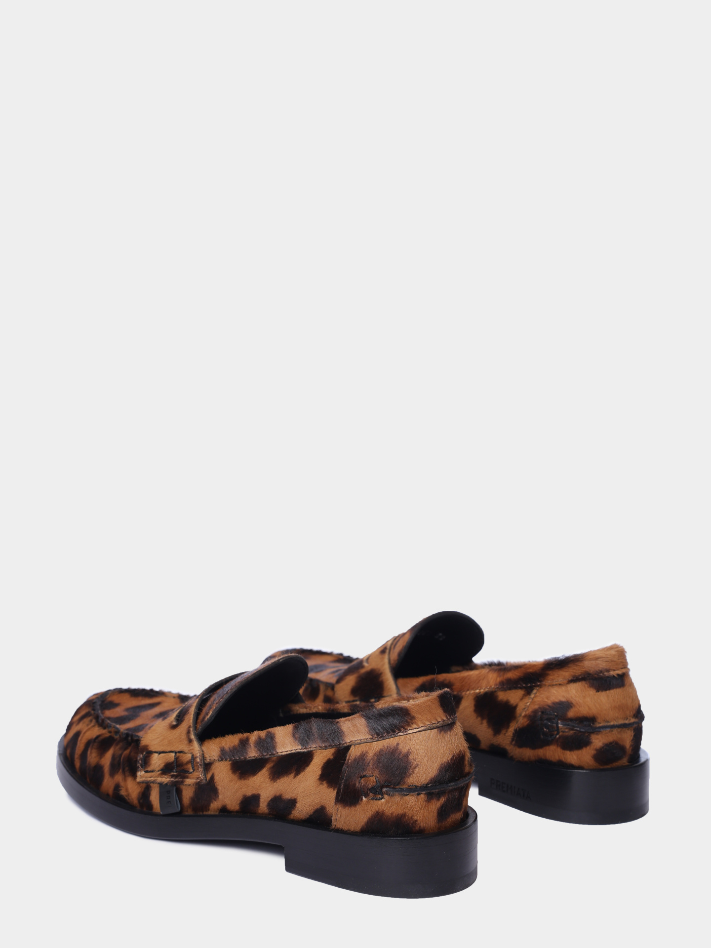 Лоферы M6851 leopardo из кожи и меха  — купить в интернет-магазине Verdistore