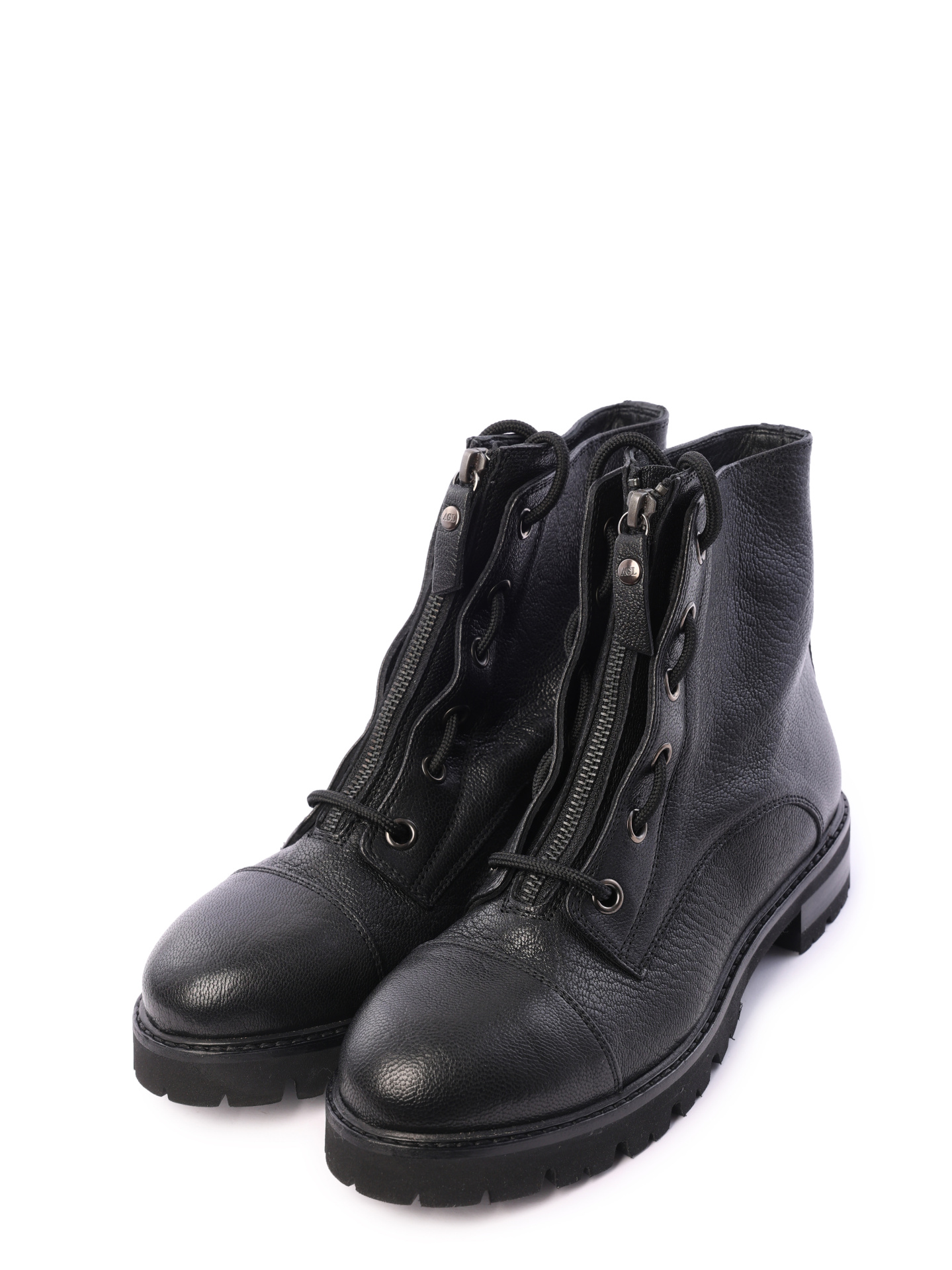 Ботинки AGL 716545 черные женские текстурированные — купить в интернет-магазине Verdistore