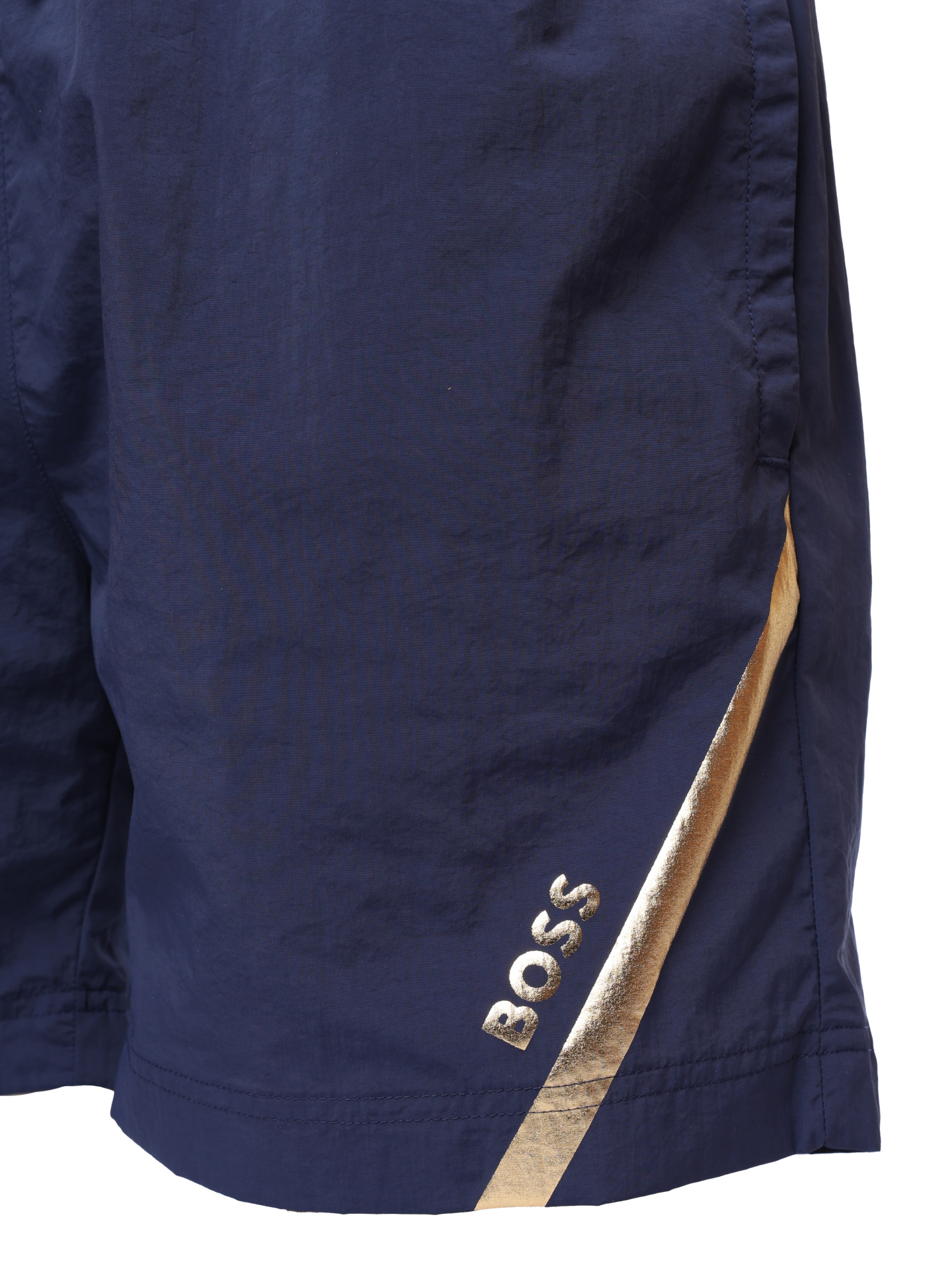 Шорты пляжные Boss 50539913 413 темно-синие мужские с логотипом — купить в интернет-магазине Verdistore