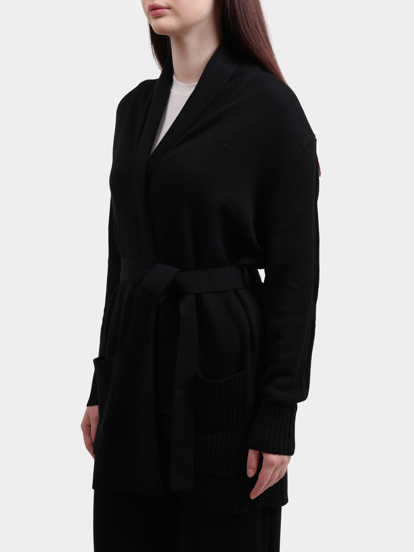 Кардиган Armani Exchange XW000766 AF13774 UC001 черный женский — купить в интернет-магазине Verdistore