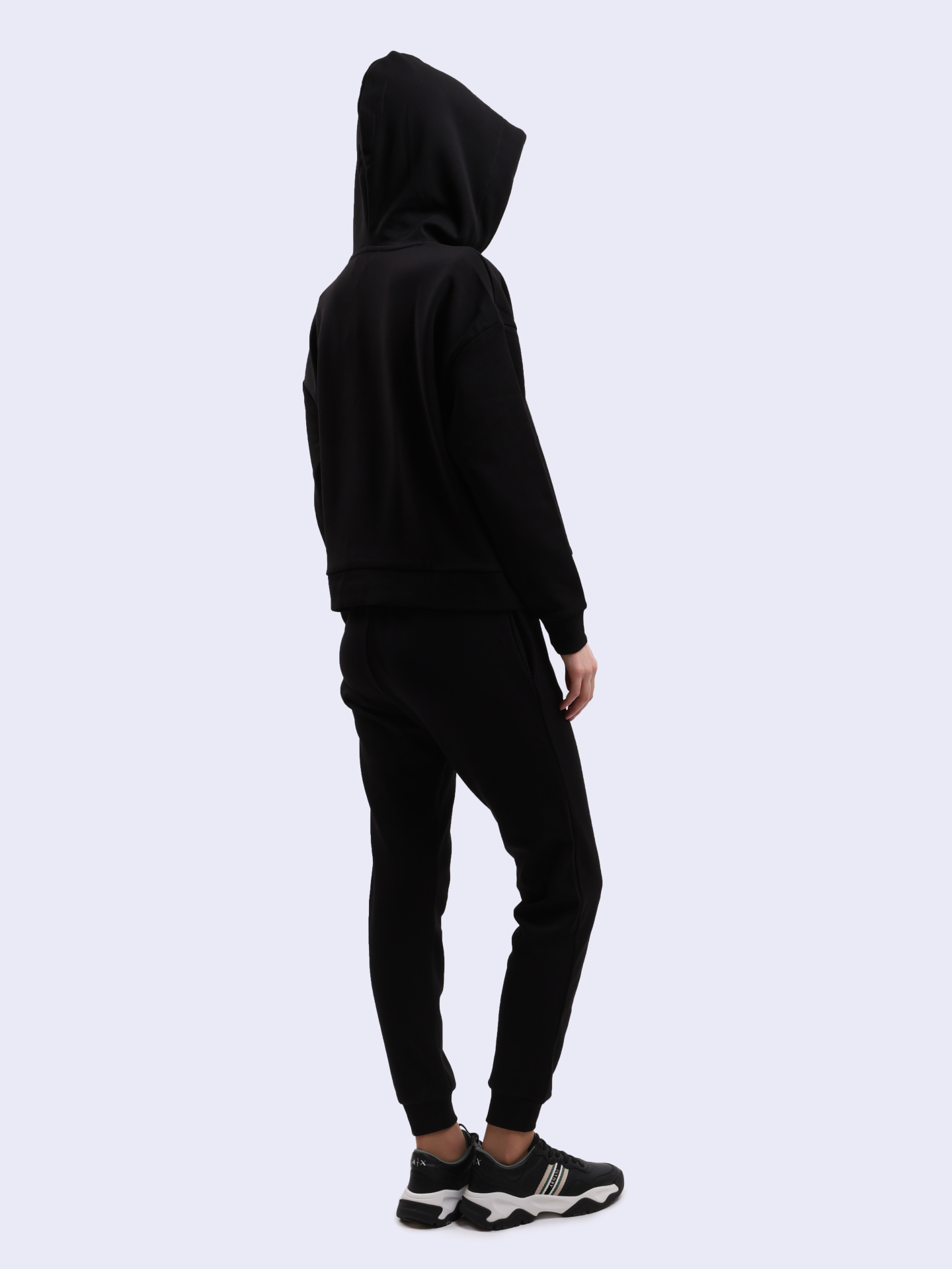 Худи Armani Exchange 6DYM61 YJFYZ 1200 черное женское — купить в интернет-магазине Verdistore