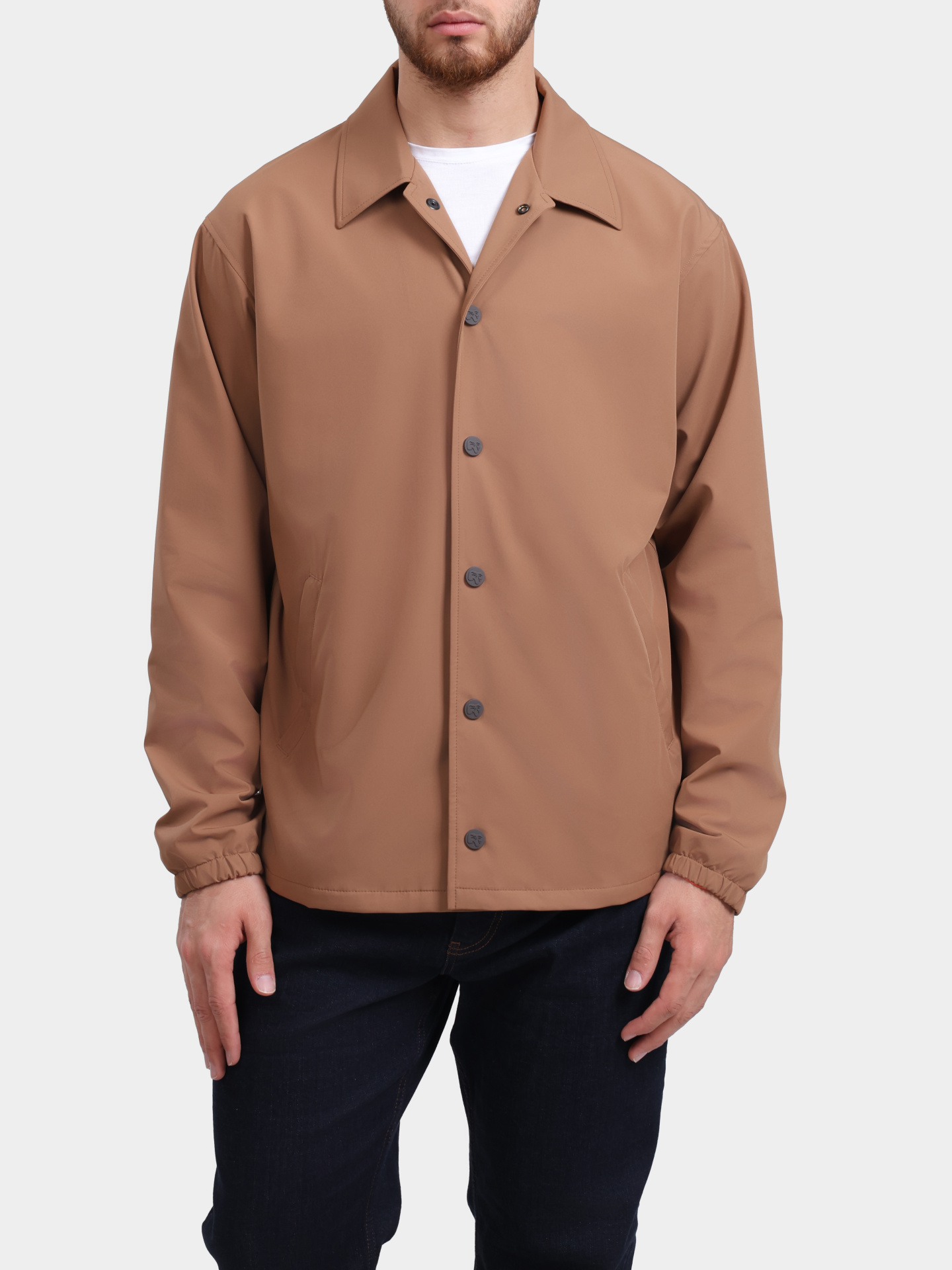Куртка Marco Pescarolo 53T00 SEDICI 19 коричневая мужская на кнопках — купить в интернет-магазине Verdistore