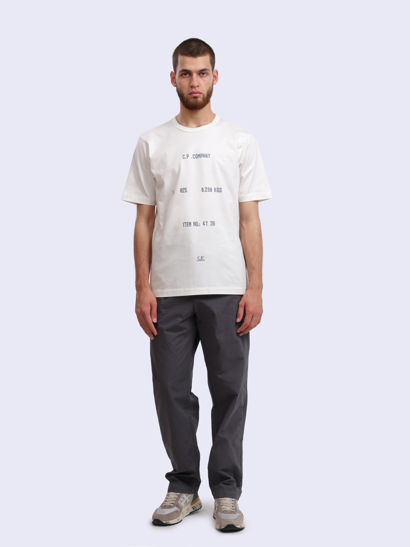 Футболка C.P. Company 18CMTS107A 110301W 103 белая мужская — купить в интернет-магазине Verdistore
