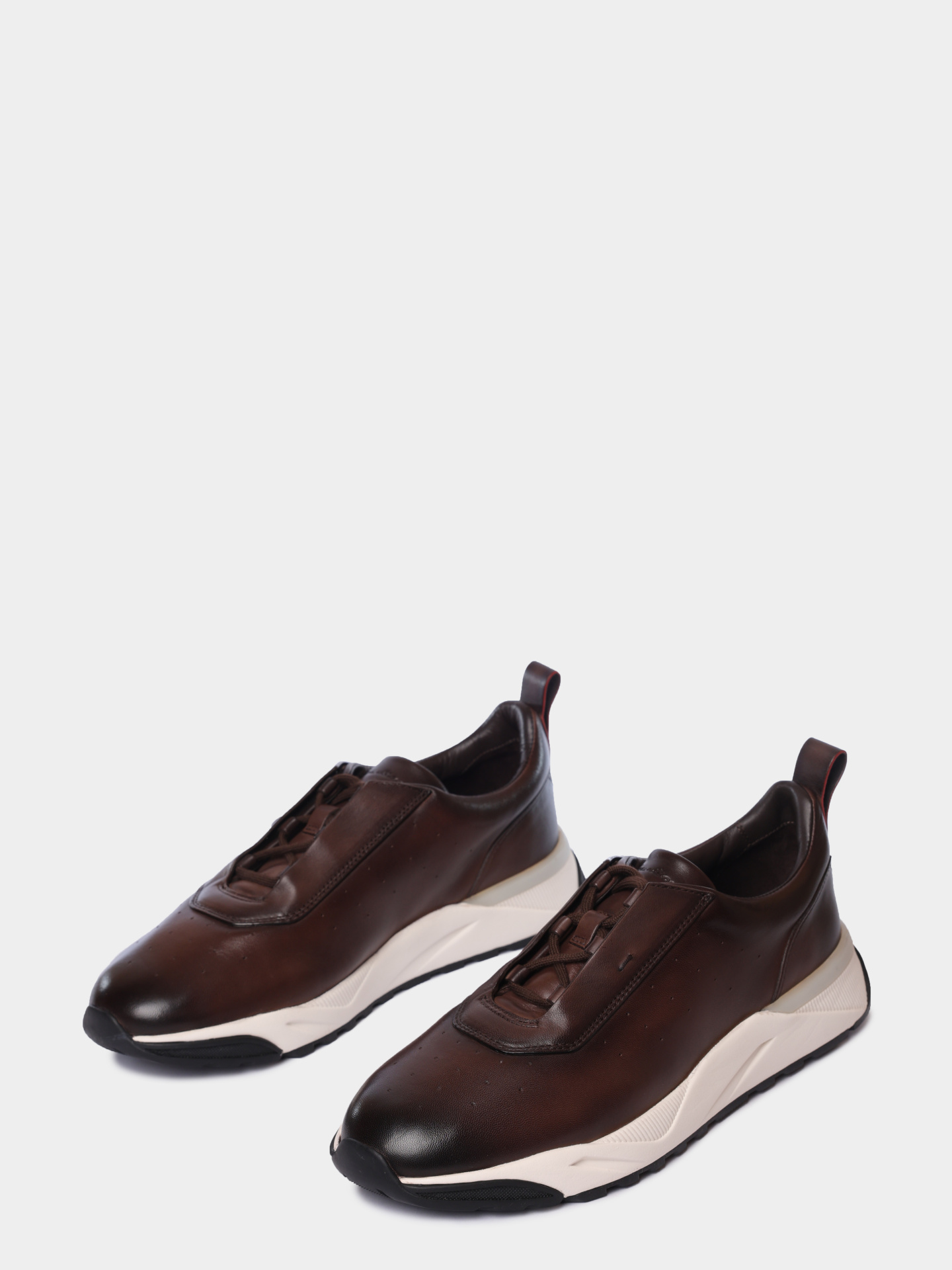 Кроссовки Santoni MBIG22027BINTGONT50 кожаные мужские — купить в интернет-магазине Verdistore