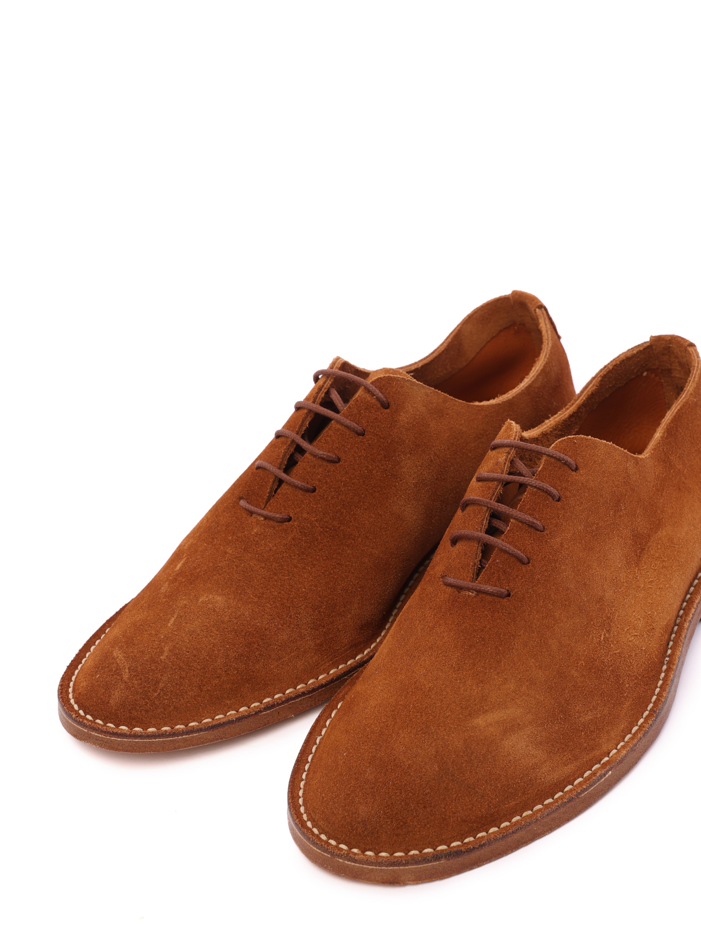 Туфли коричневые замшевые невысокие — купить в интернет-магазине Verdistore