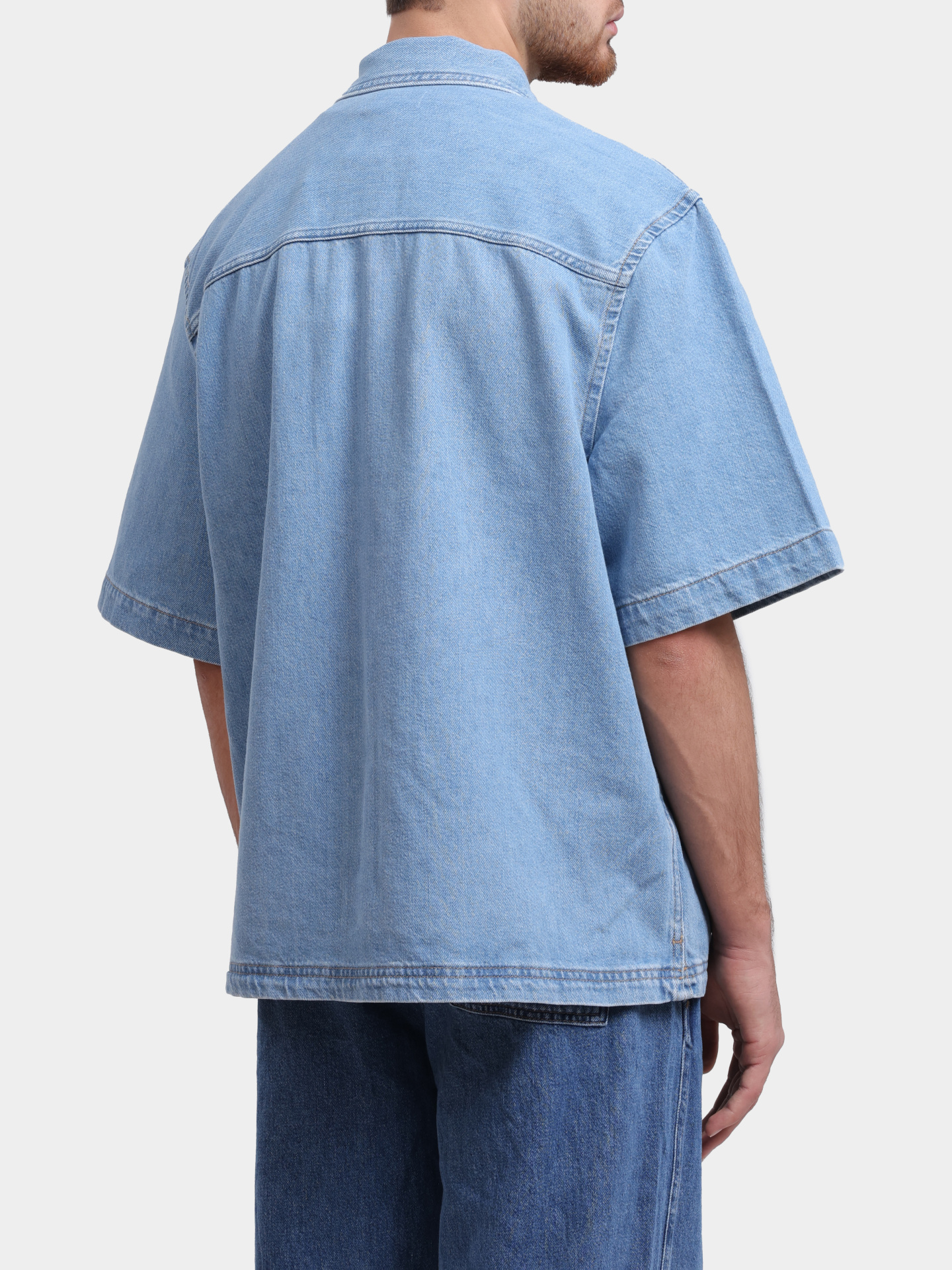 Рубашка Calvin Klein Jeans J30J327512 1AA джинсовая мужская — купить в интернет-магазине Verdistore