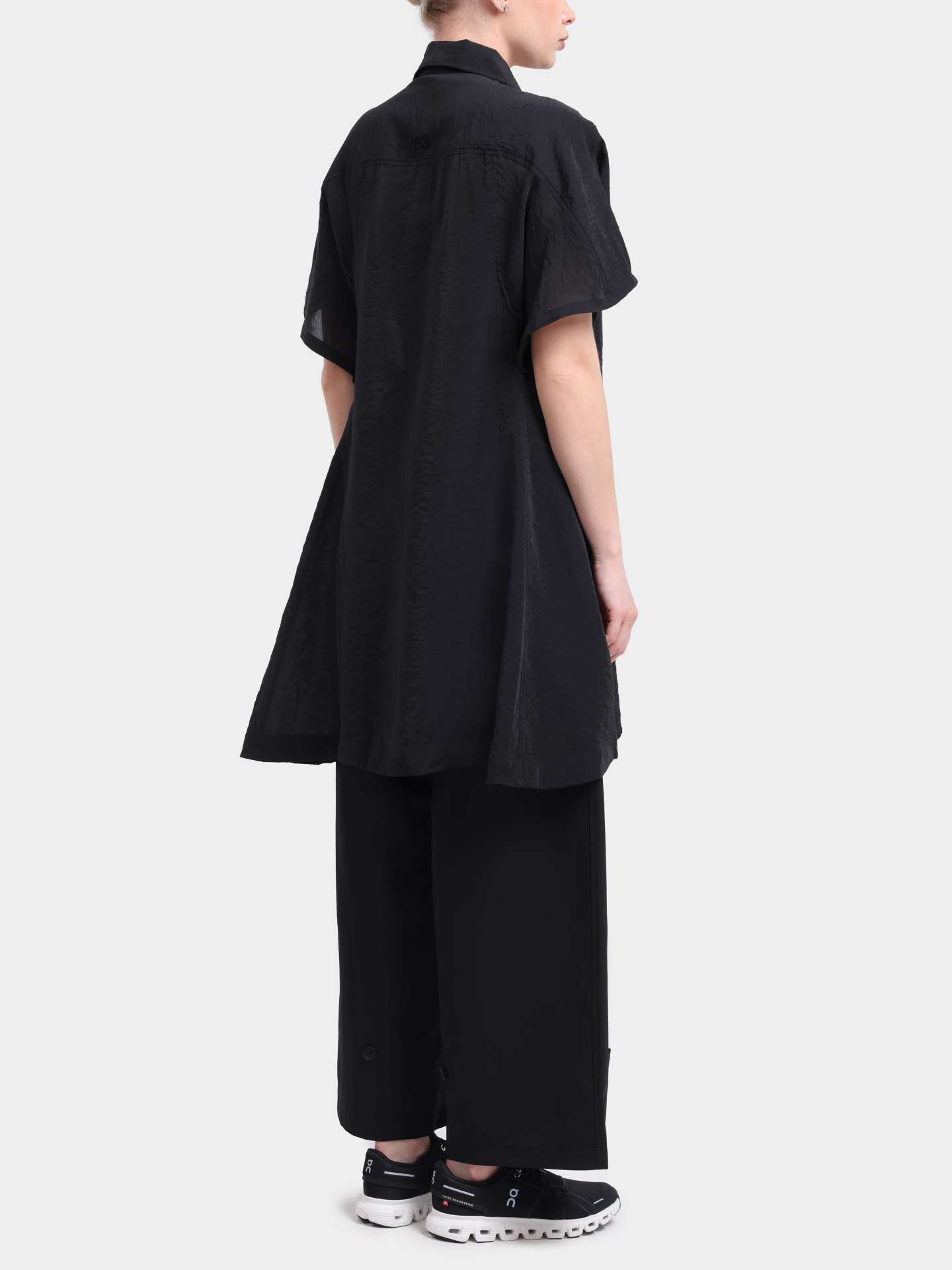Рубашка Y-3 KG0256 BLACK асимметричная женская — купить в интернет-магазине Verdistore