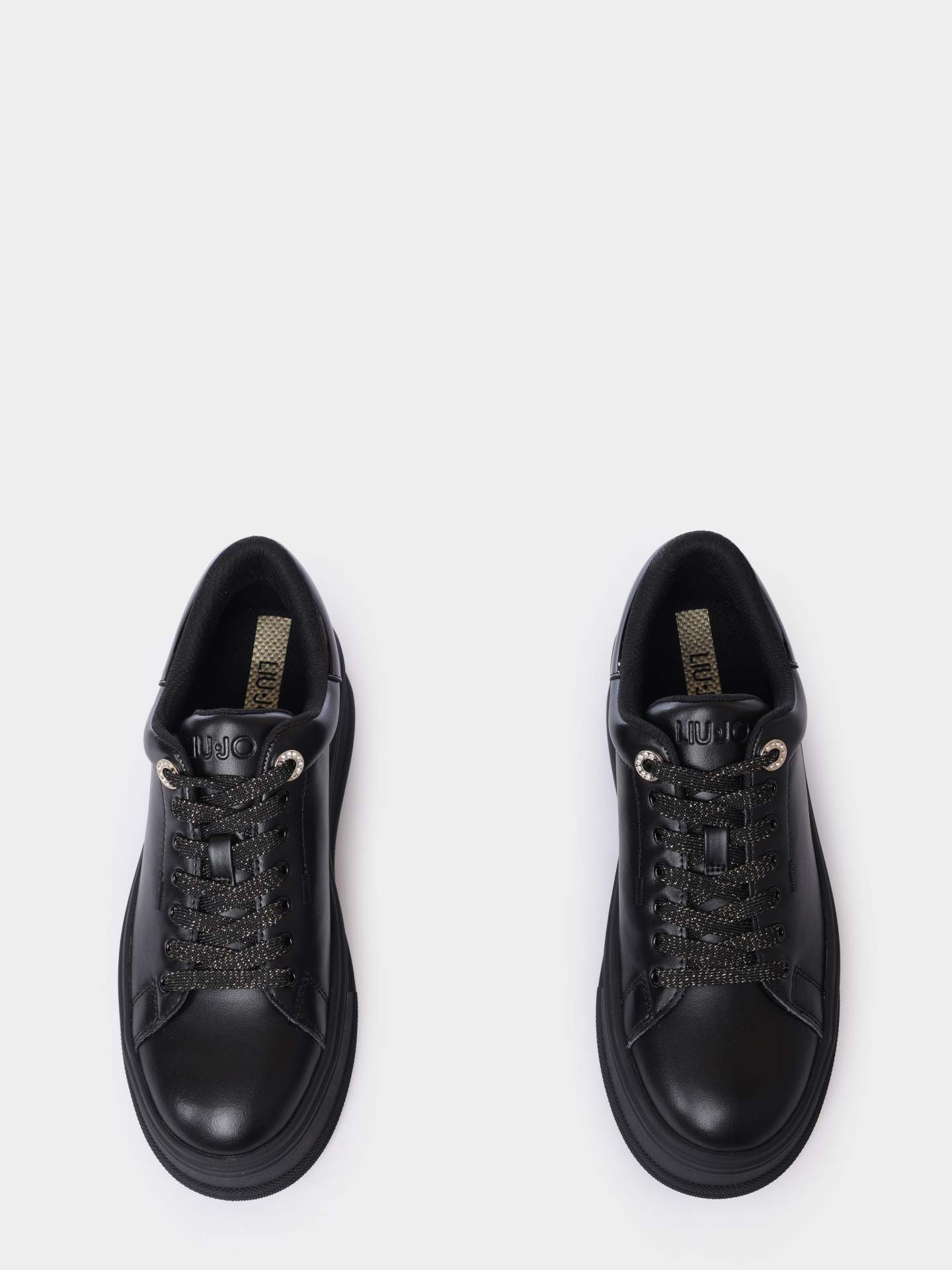 Кеды Liu-Jo BF5039PX53222222 черные женские из кожи — купить в интернет-магазине Verdistore