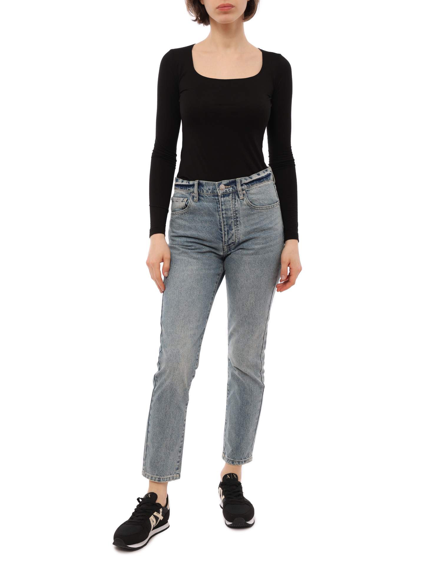 Джинсы Armani Exchange 8NYJ51 Y2AAZ 150A голубые женские — купить в интернет-магазине Verdistore