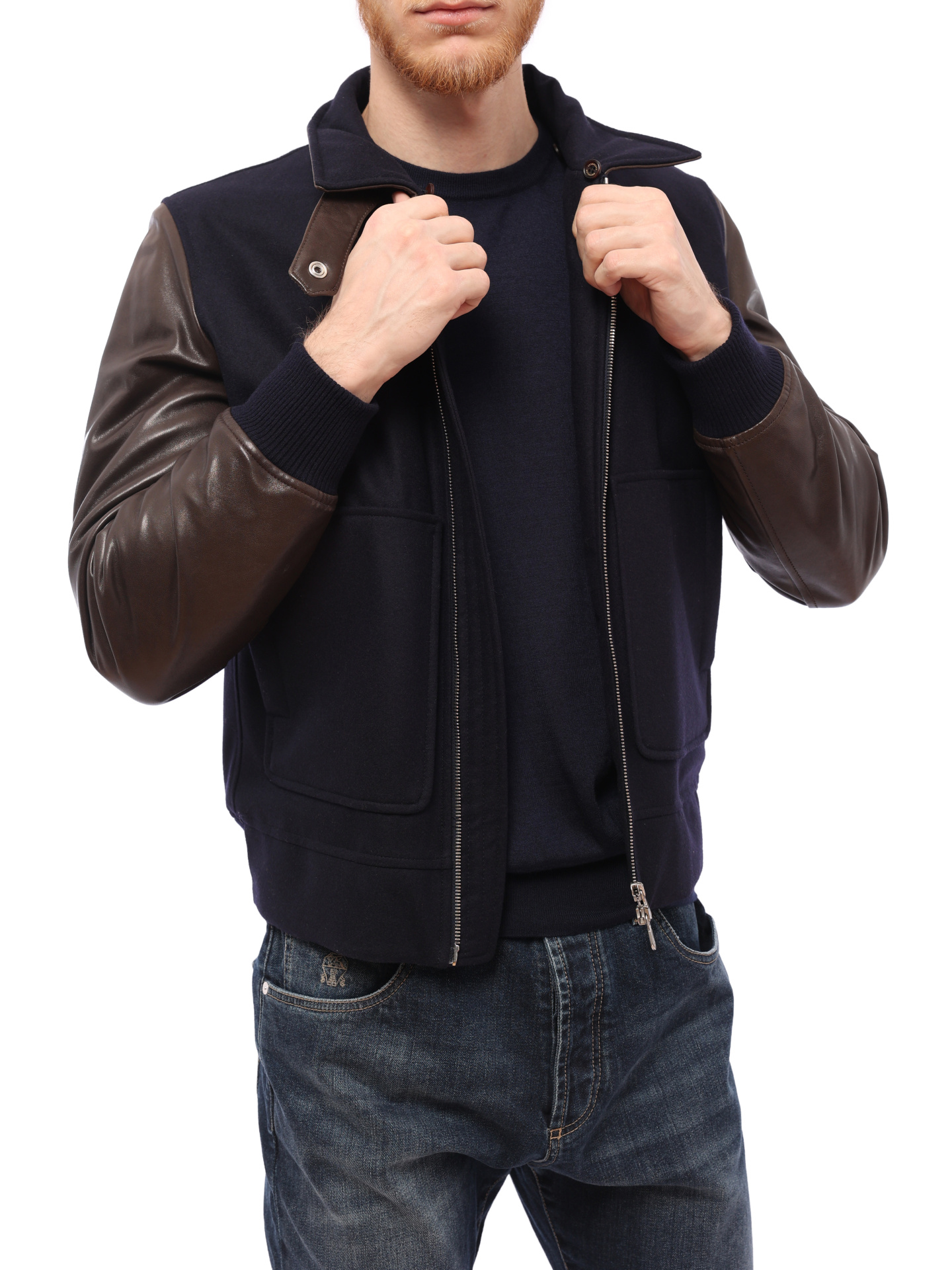 Куртка Brunello Cucinelli MM38P6374 CQ501 комбинированная мужская — купить в интернет-магазине Verdistore