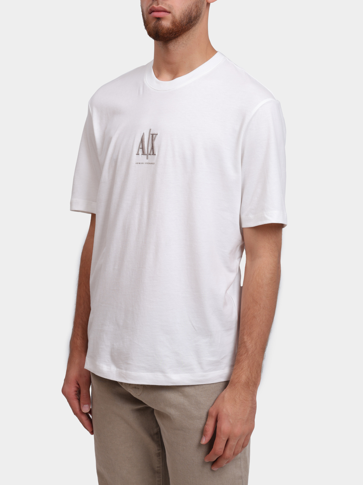 Футболка Armani Exchange XM000363 AF12308 U0009 хлопковая мужская с логотипом — купить в интернет-магазине Verdistore