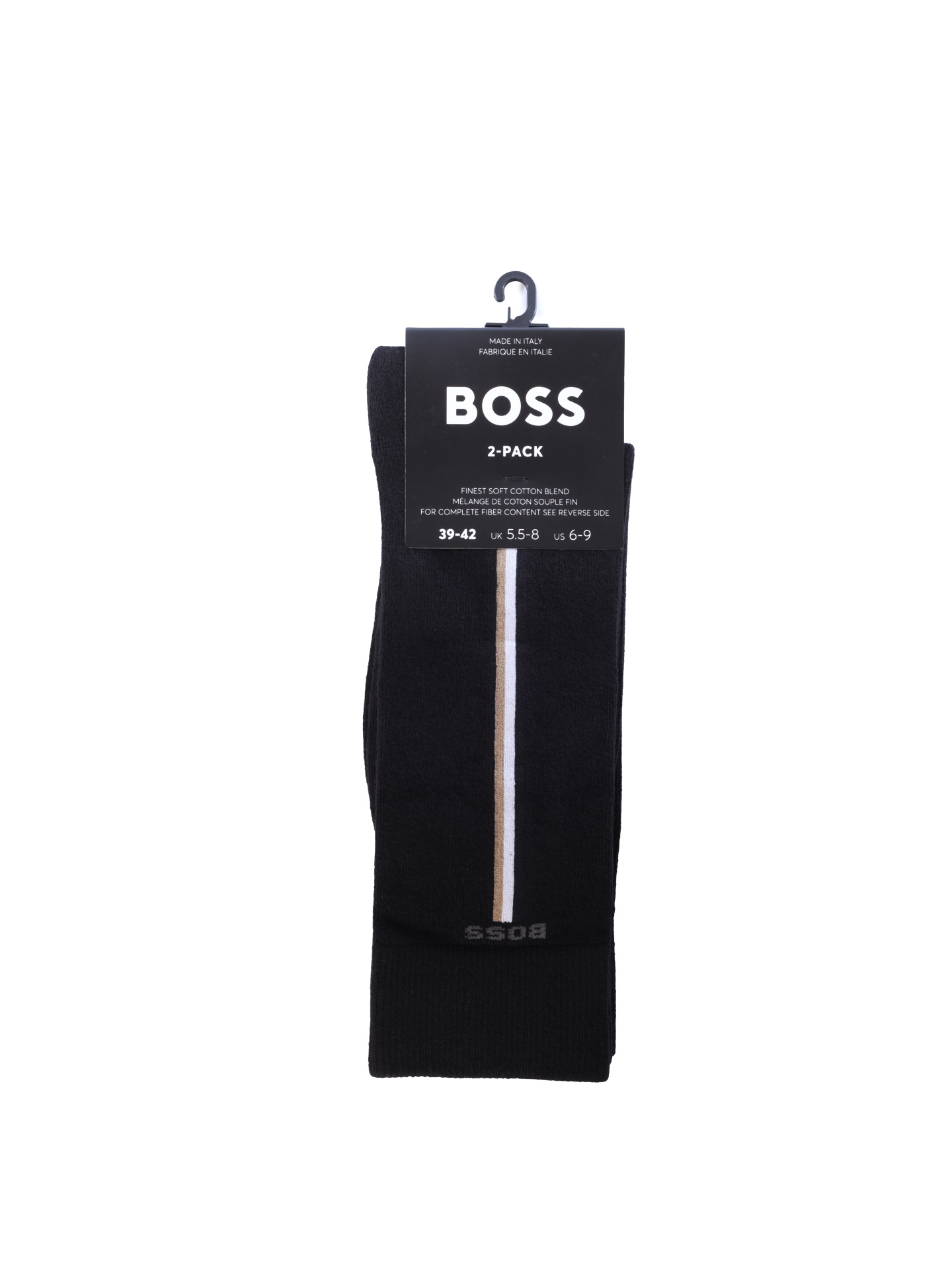 Носки Boss 50478336 001 черные мужские с полоской — купить в интернет-магазине Verdistore