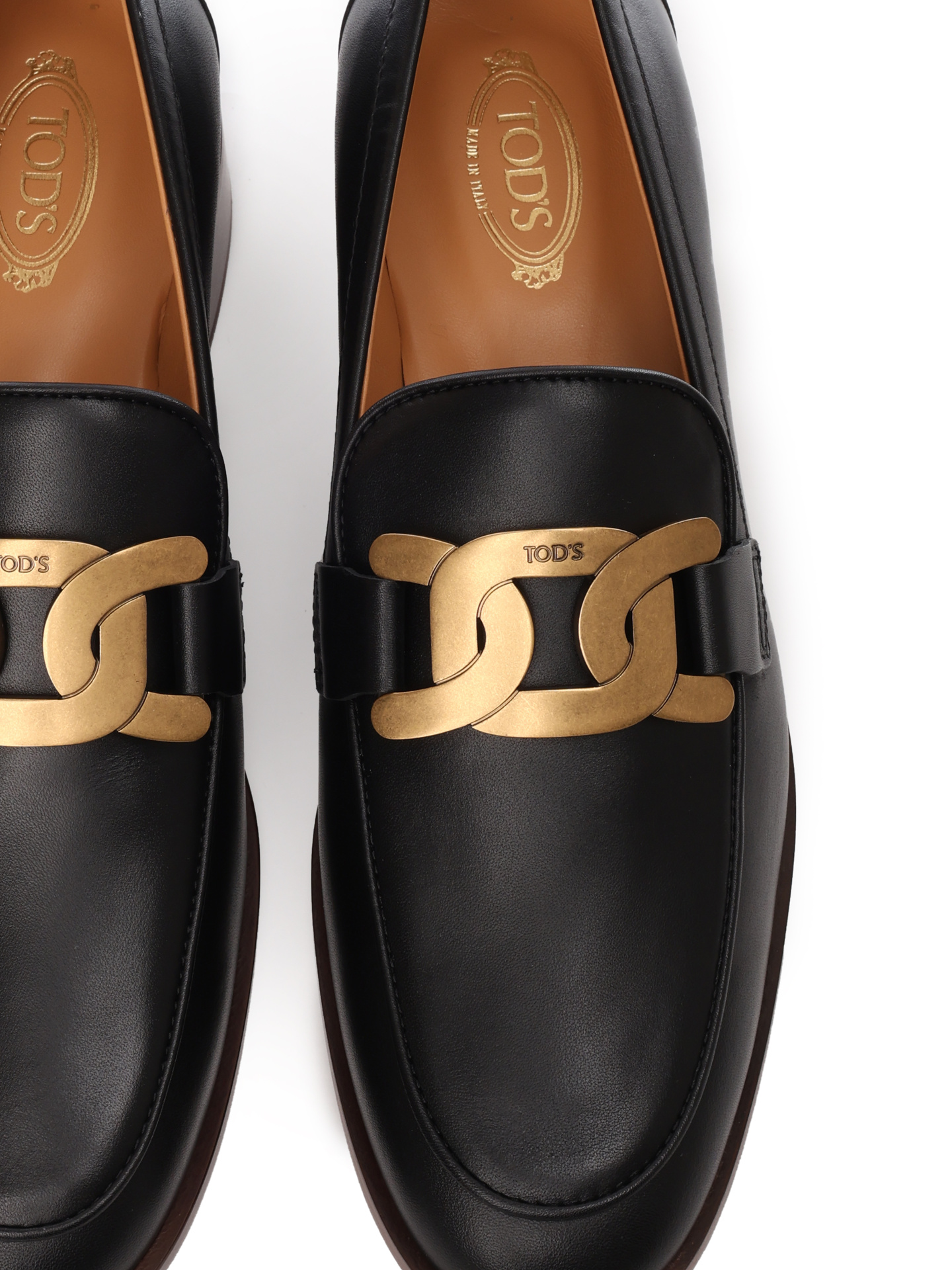 Лоферы Tod's XXW28K0FR00GOC B999 кожаные женские — купить в интернет-магазине Verdistore