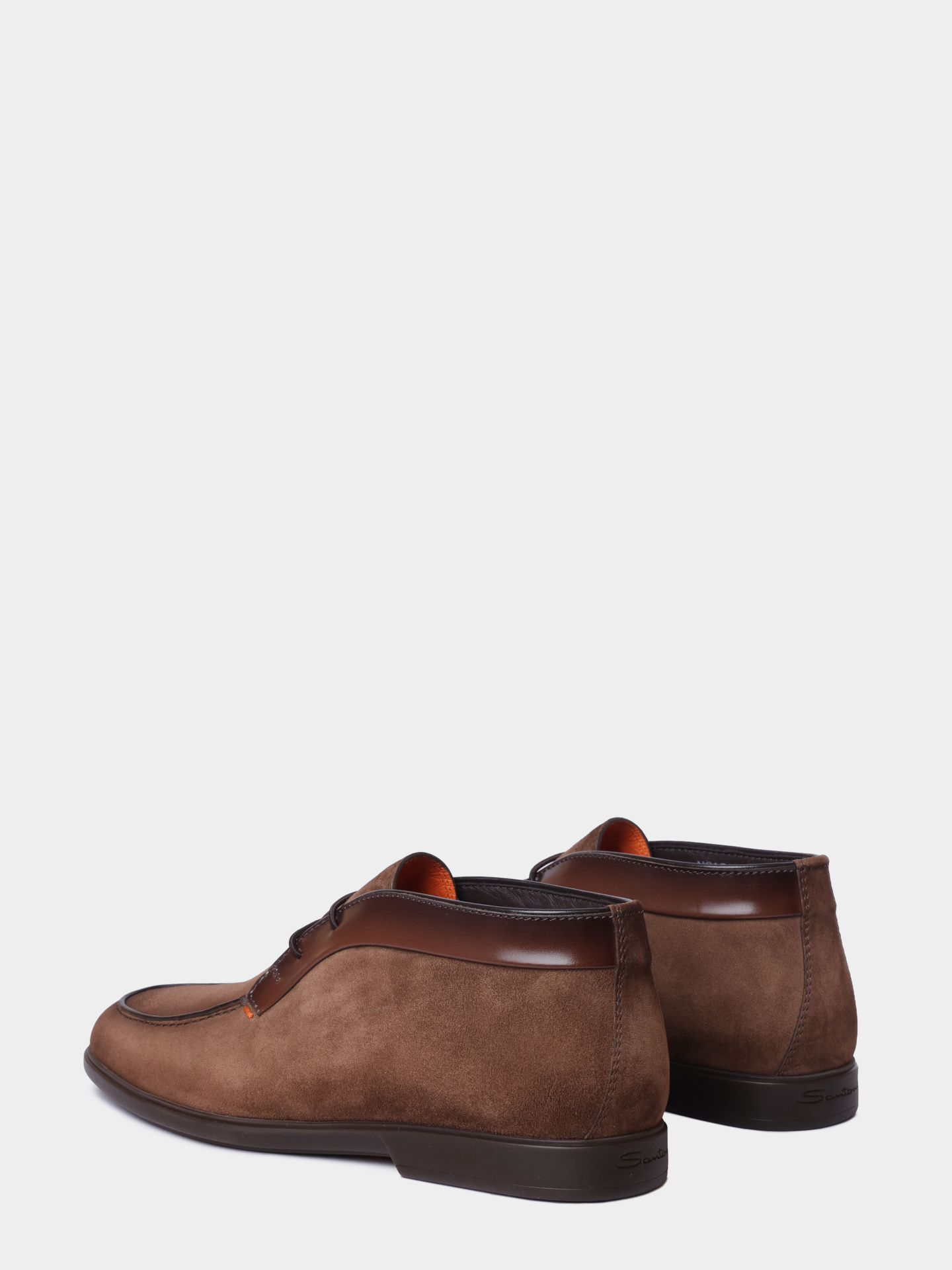 Полуботинки Santoni MGAG19156DKTGOBTM21 замшевые мужские  — купить в интернет-магазине Verdistore