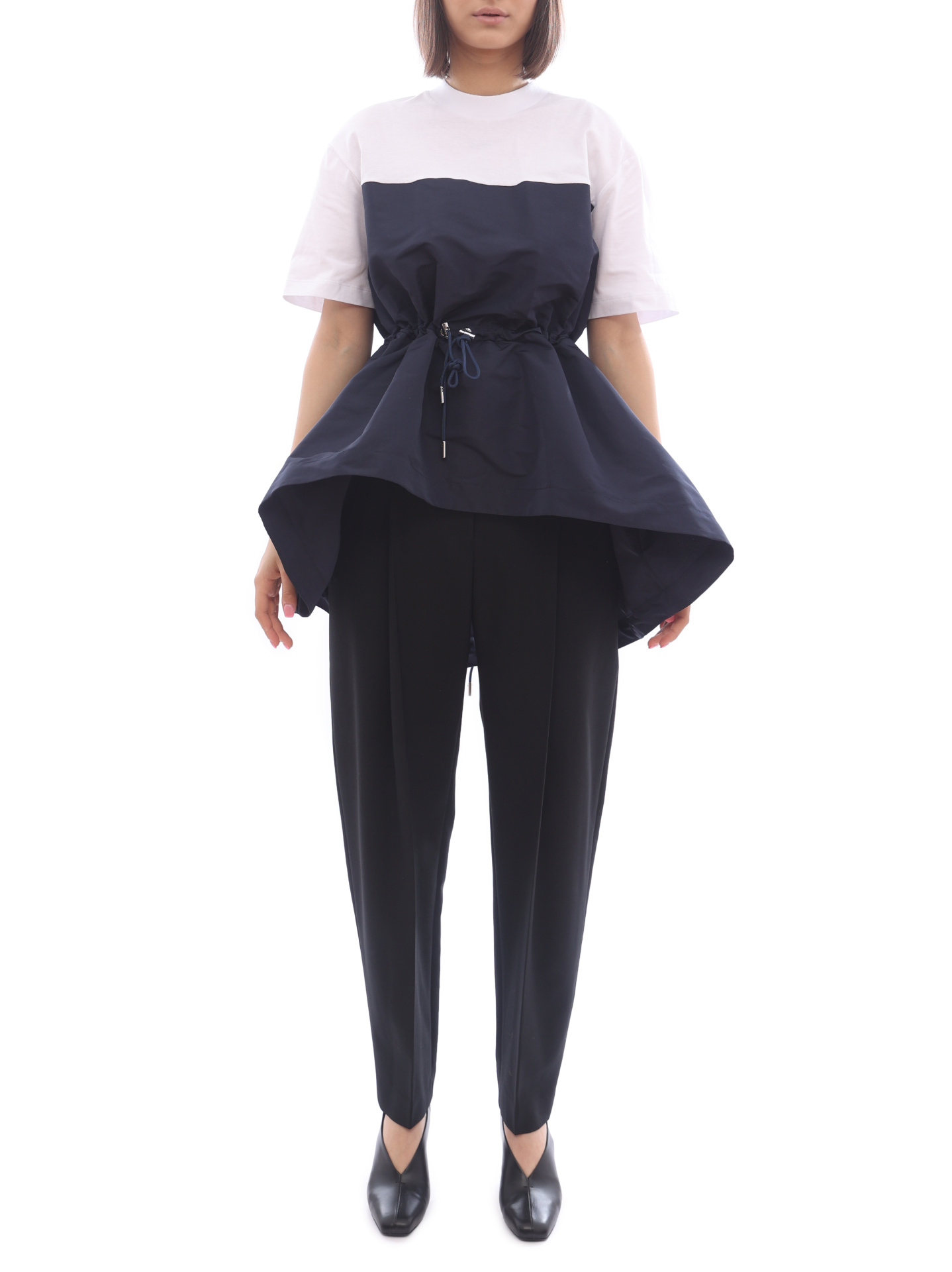 Футболка Alexander McQueen 686875-QLAAA 0903 асимметричная женская — купить в интернет-магазине Verdistore