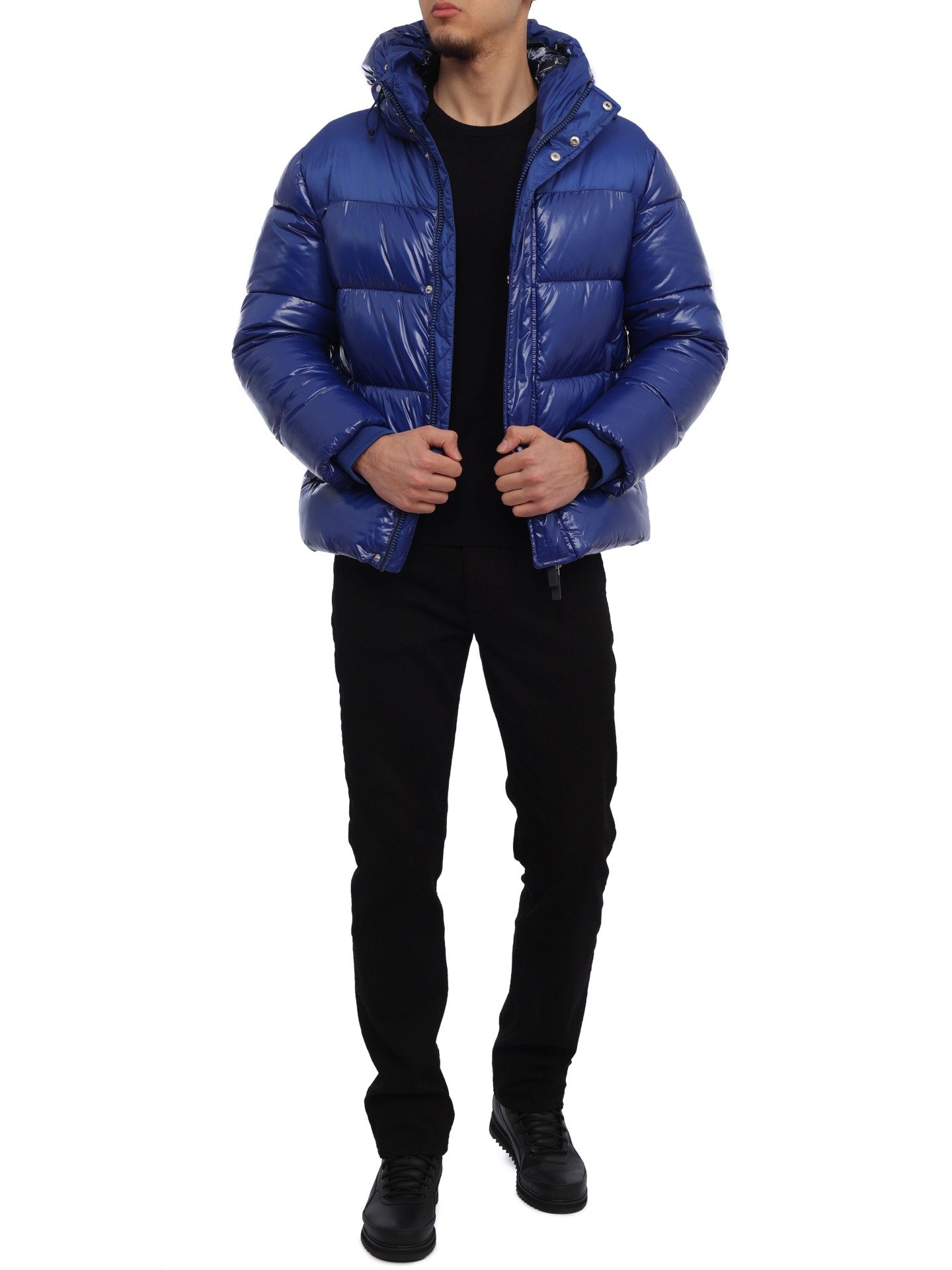 Пуховик Armani Exchange 6GZB13 B13 1510 укороченный мужской с логотипом на спине — купить в интернет-магазине Verdistore