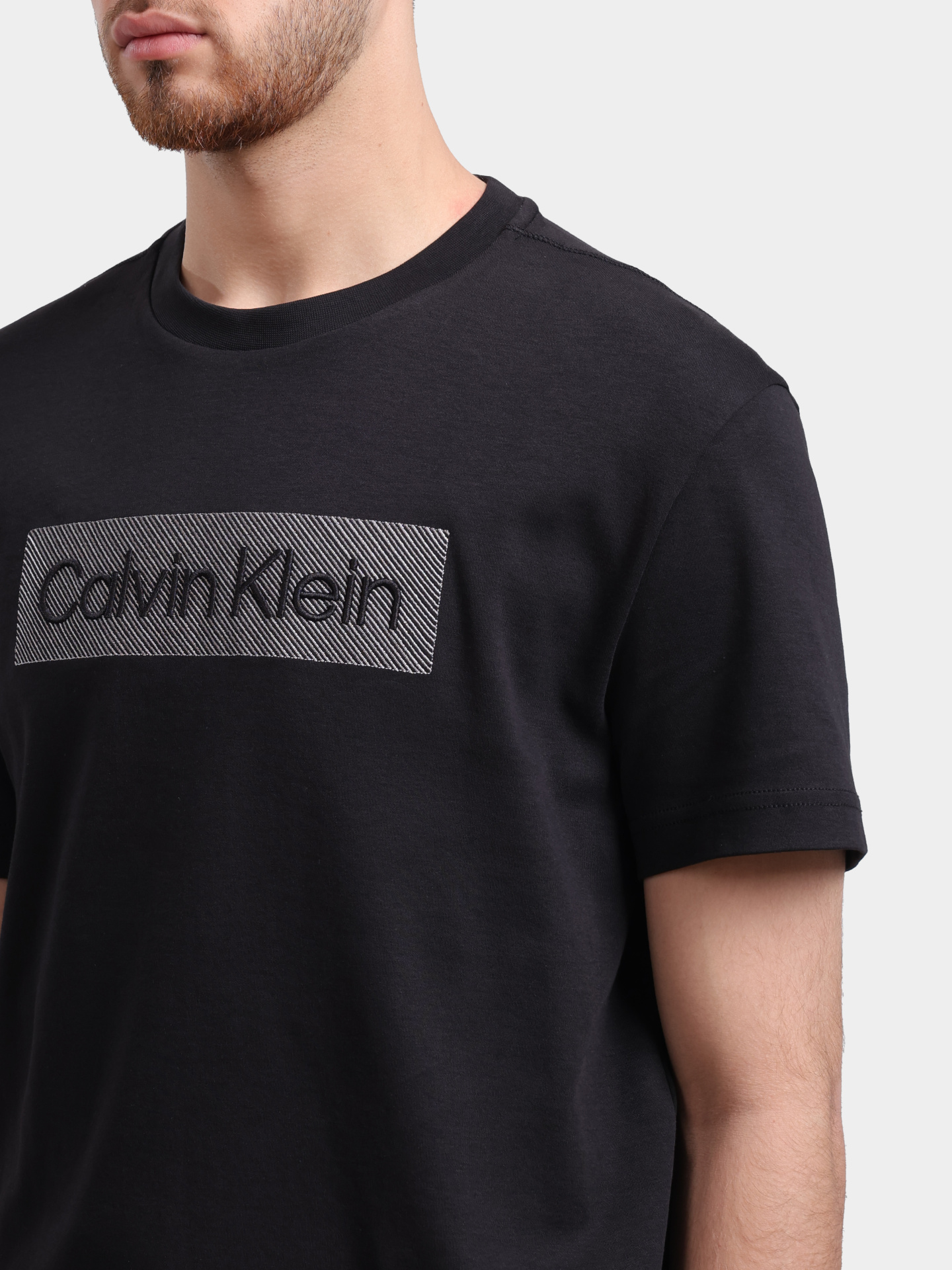 Футболка Calvin Klein K10K112491 BEH хлопковая мужская — купить в интернет-магазине Verdistore