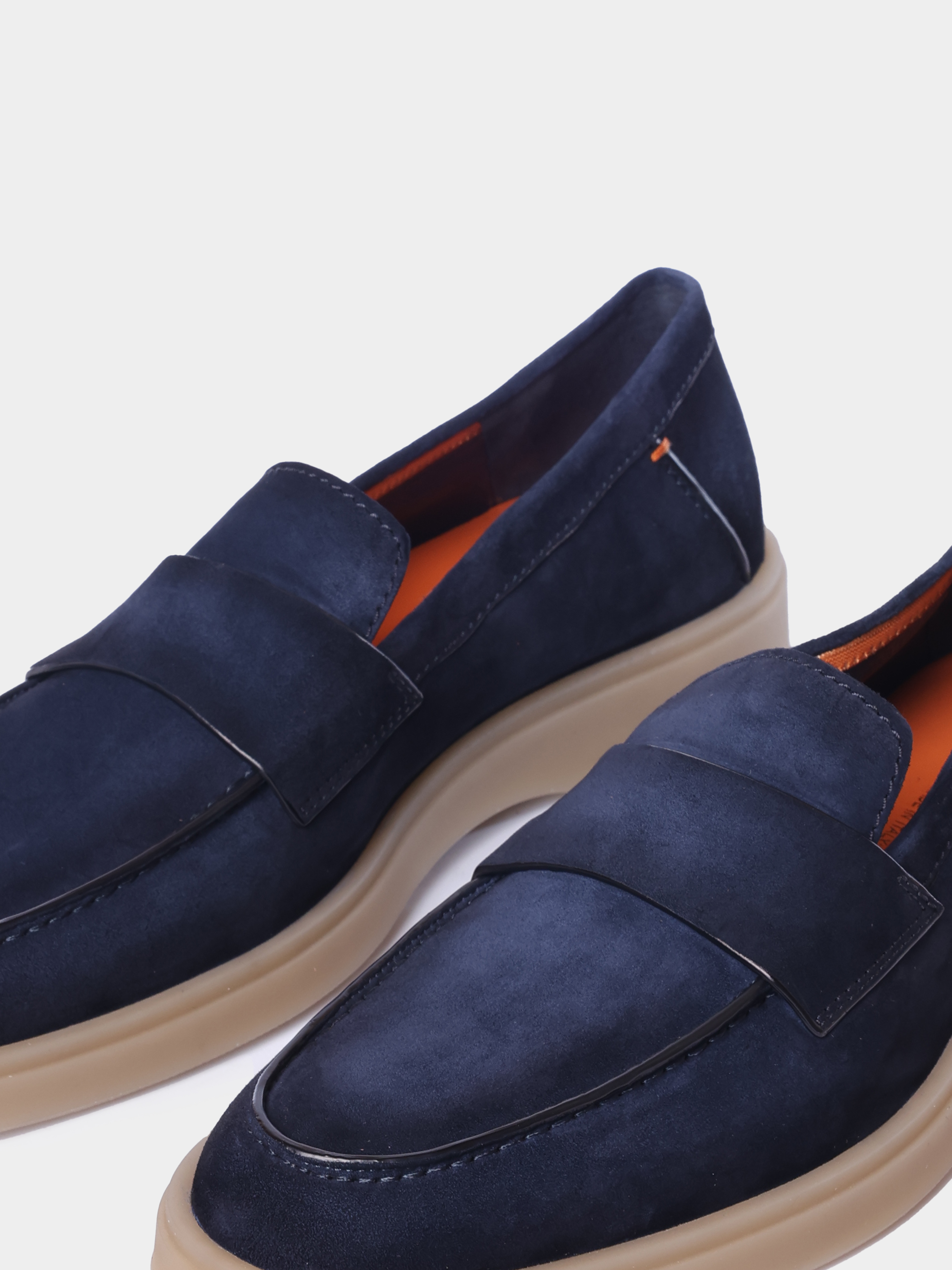 Лоферы Santoni MGDG19051SASSEAAU60 замшевые мужские — купить в интернет-магазине Verdistore