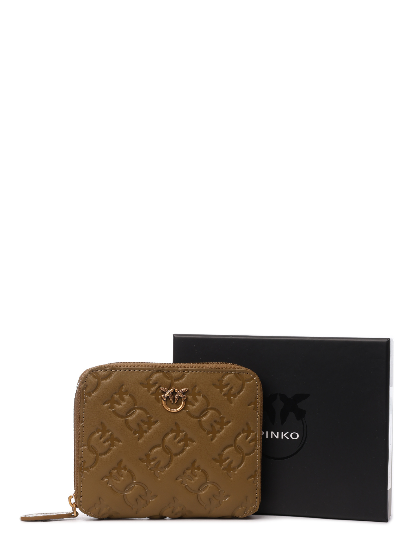 Кошелек Monogram квадратный из кожи с тиснением — купить в интернет-магазине Verdistore