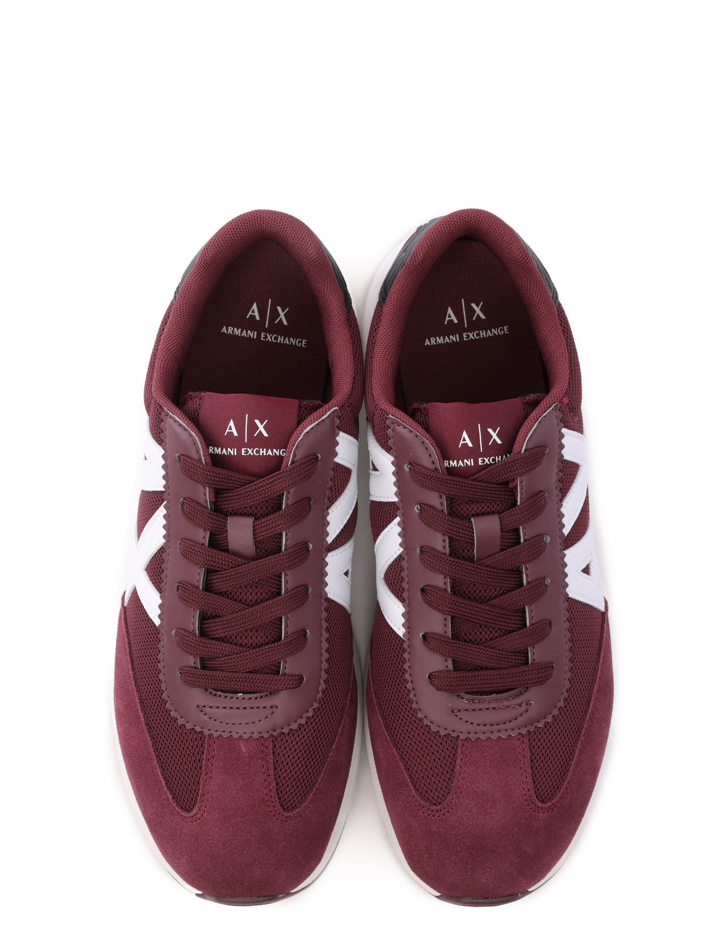 Кроссовки Armani Exchange XUX071 XV527 T044 комбинированные мужские с логотипом — купить в интернет-магазине Verdistore