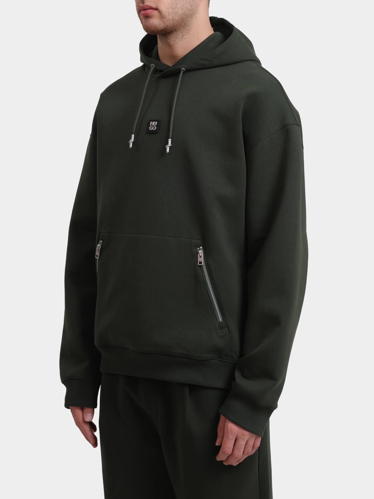 Худи Hugo Dargenhood 50542583 с карманами на молнии — купить в интернет-магазине Verdistore