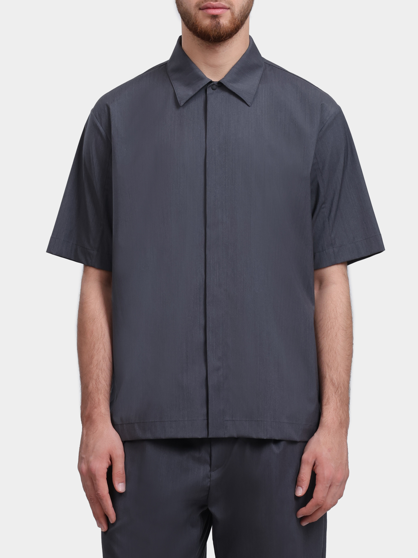 Рубашка Herno CM000024U 33484 9487 серая мужская — купить в интернет-магазине Verdistore