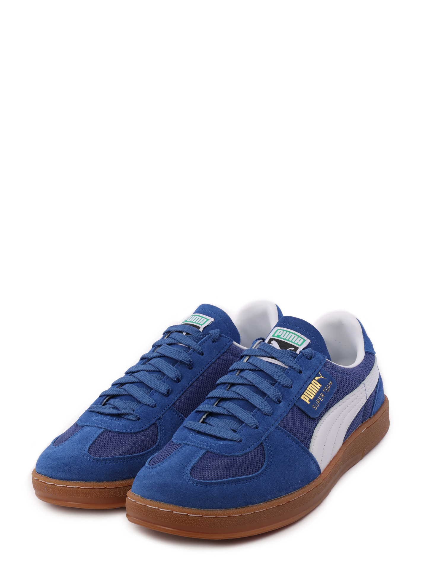 Кеды с перфорацией синие с белой вставкой по бокам — купить в интернет-магазине Verdistore