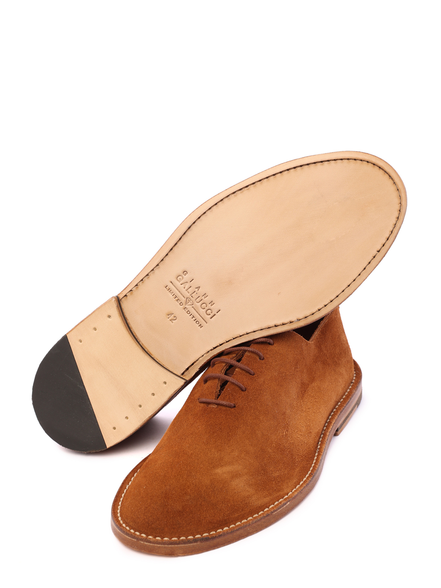 Туфли коричневые замшевые невысокие — купить в интернет-магазине Verdistore