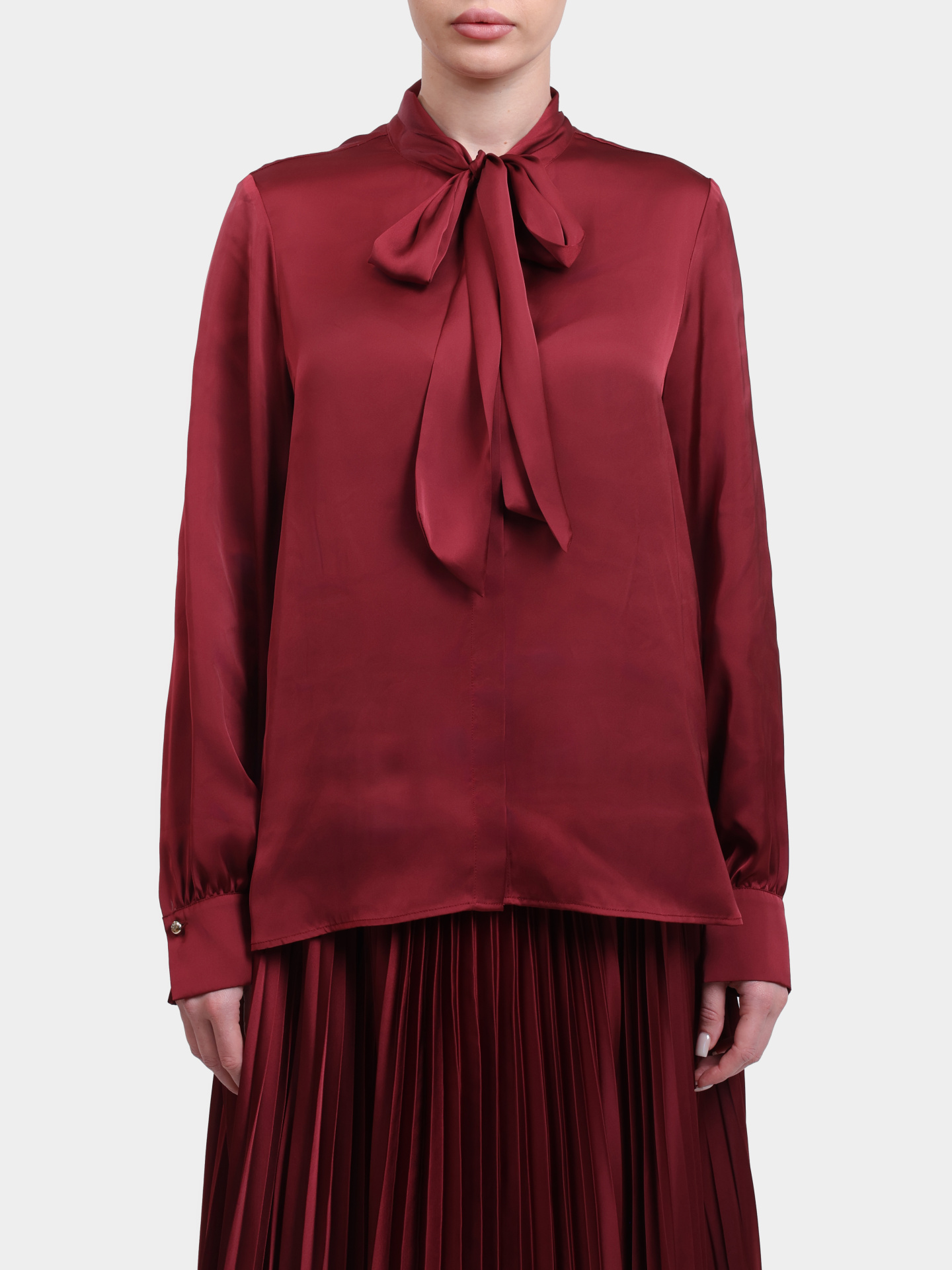 Блузка 58 254B58Bow 10019211 608 темно-красная женская — купить в интернет-магазине Verdistore