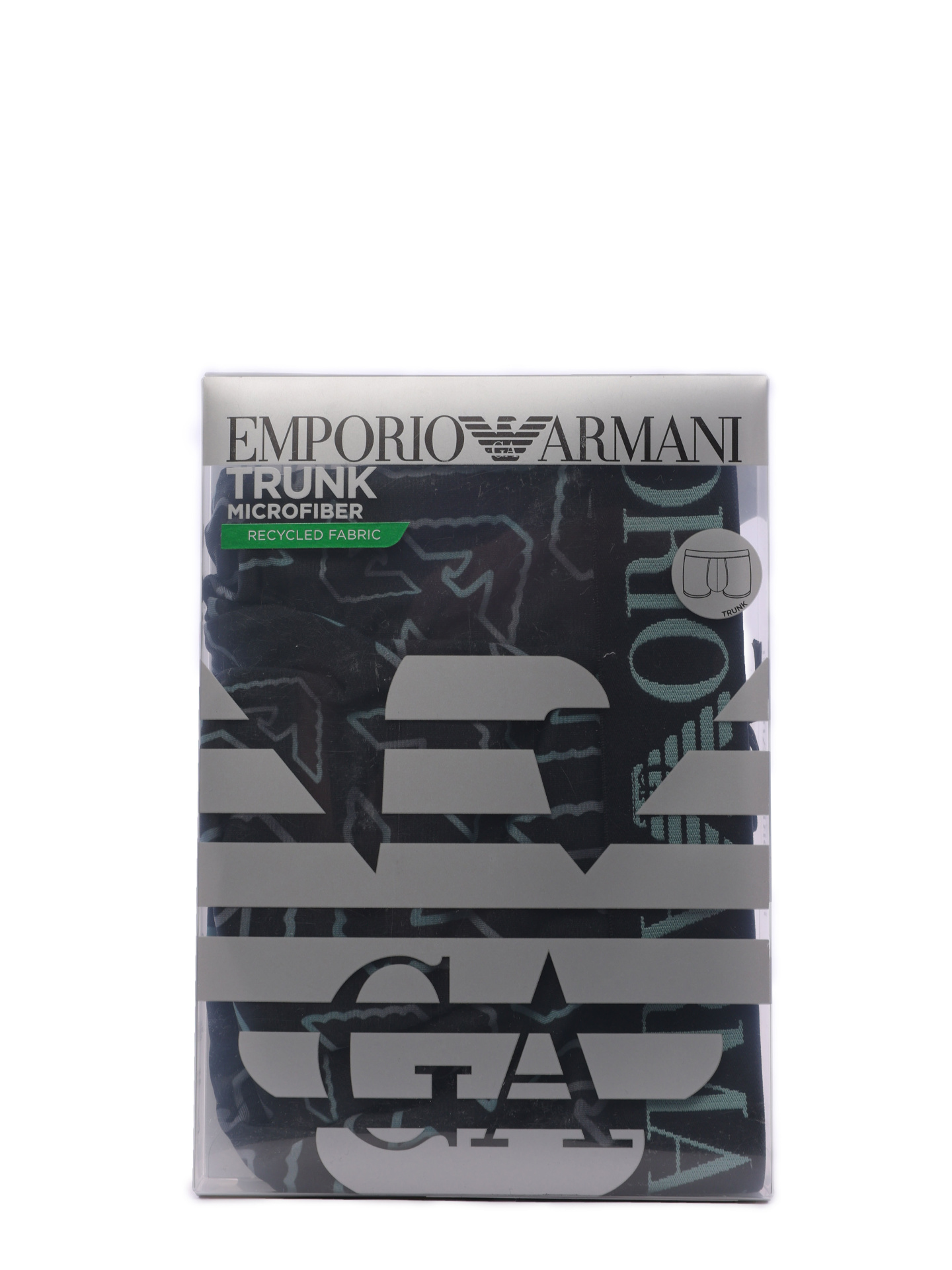 Трусы черные из мягкого трикотажа с монограммным логотипом  — купить в интернет-магазине Verdistore