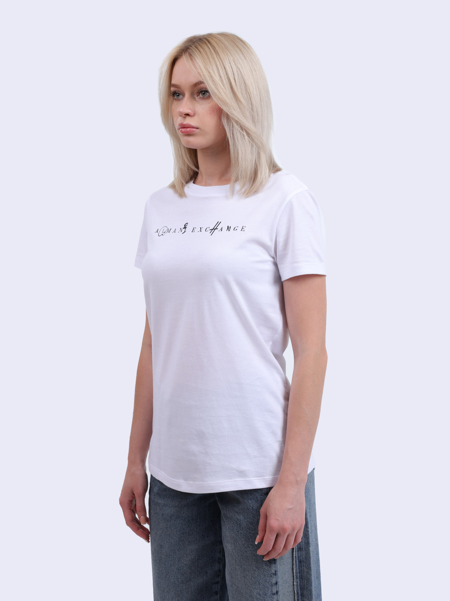 Футболка Armani Exchange XW000391 AF10356 U0002 хлопковая женская — купить в интернет-магазине Verdistore
