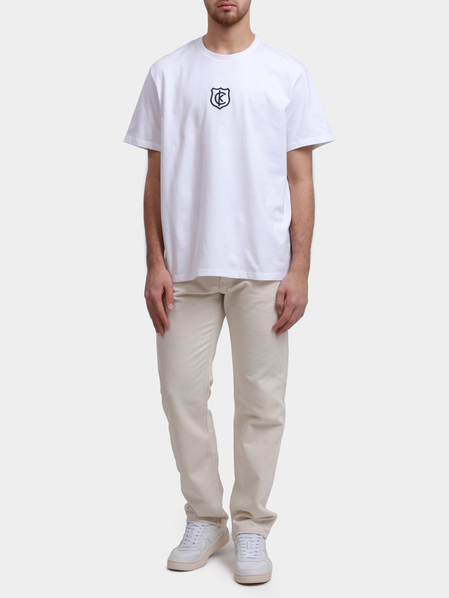 Джинсы Calvin Klein Jeans J30J32753932 1AA бежевые мужские — купить в интернет-магазине Verdistore