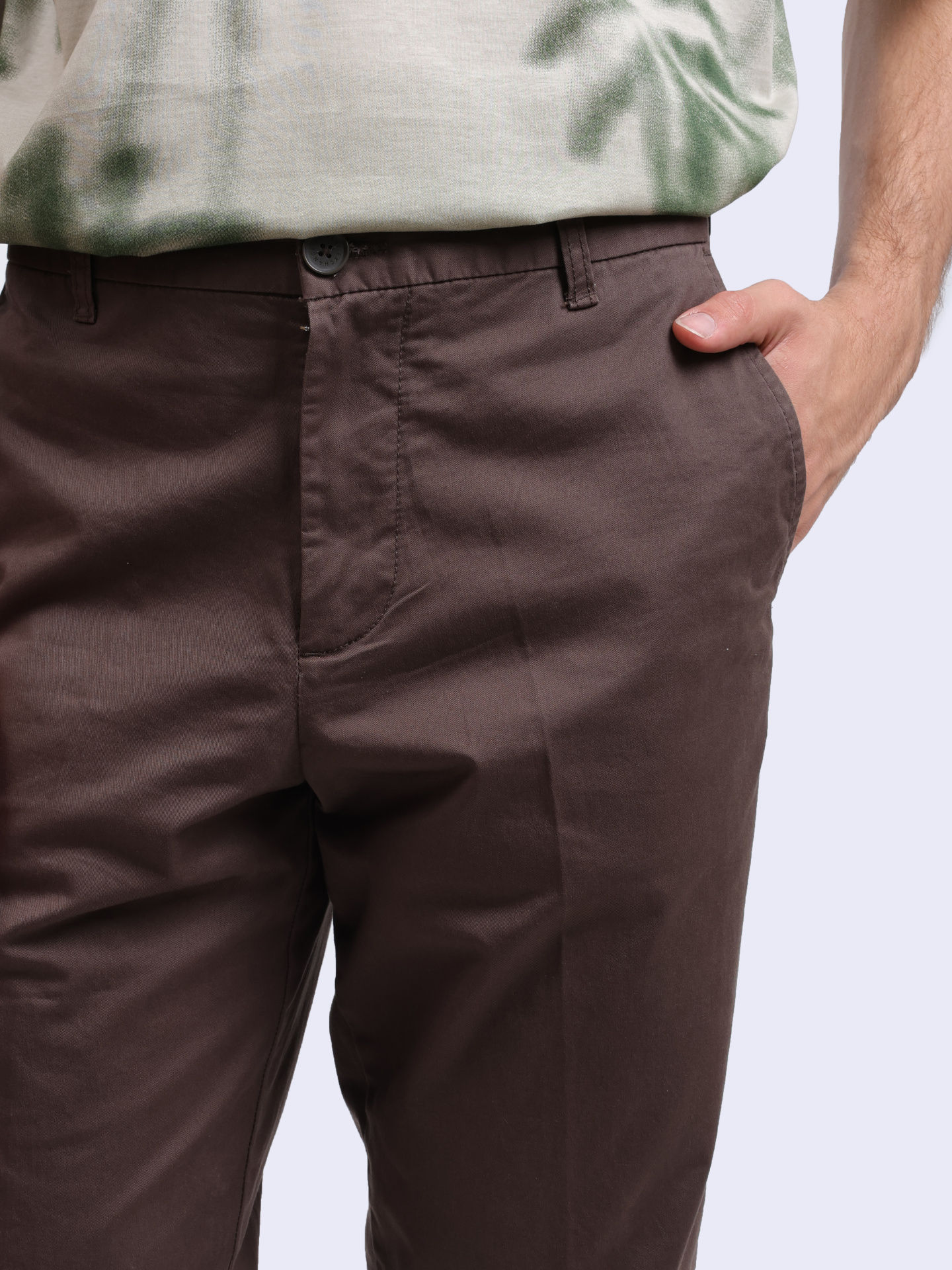 Брюки Armani Exchange 6DZP19 ZN5BZ 1897 коричневые мужские — купить в интернет-магазине Verdistore